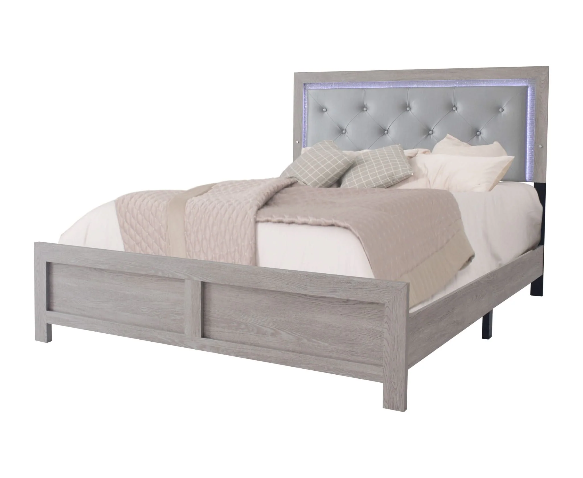 Jaylen - King 5 Piece Bedroom Set - Limed Oak - Image 2