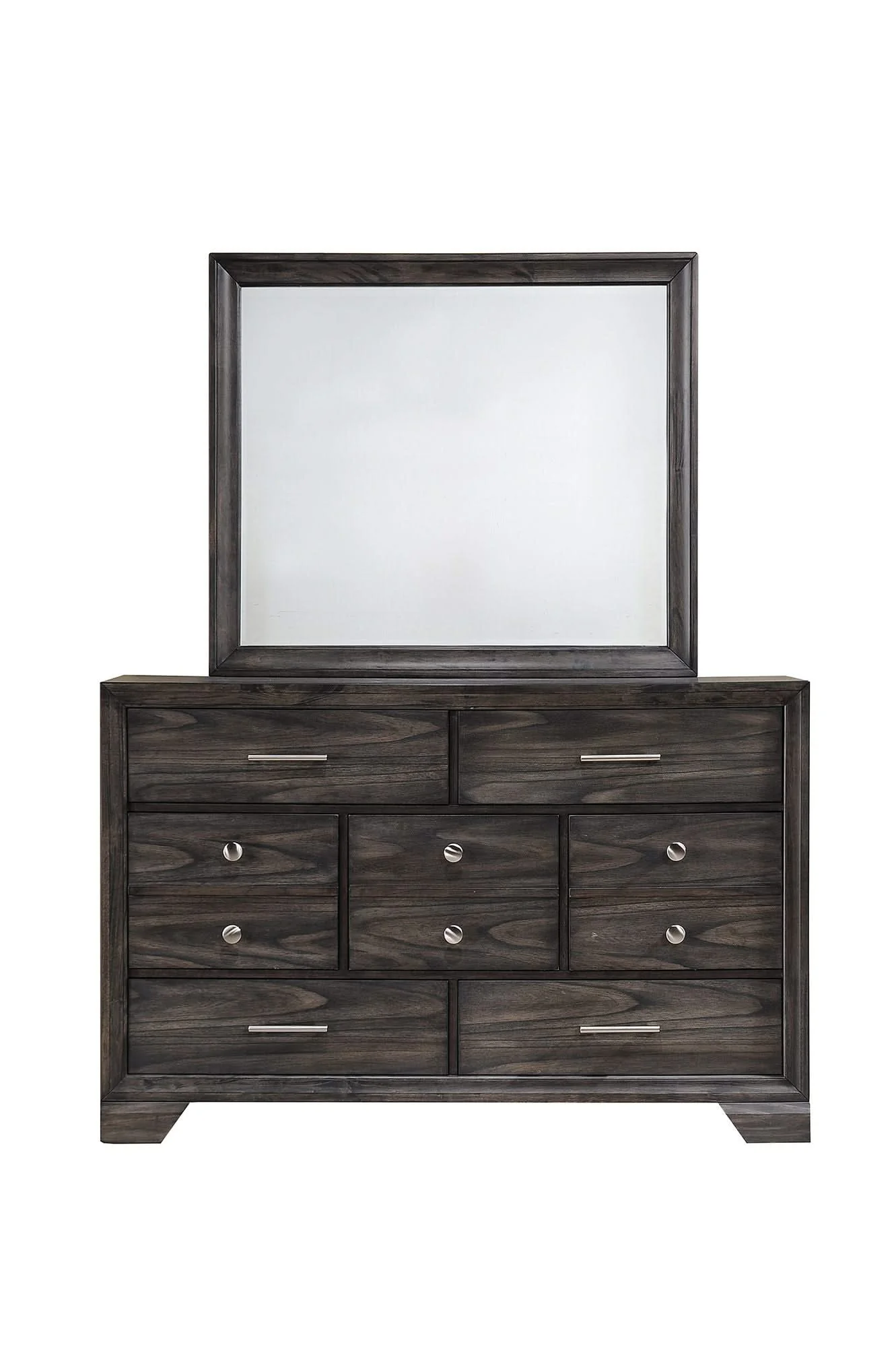 Jaymes - Dresser & Mirror - Gray - Image 4
