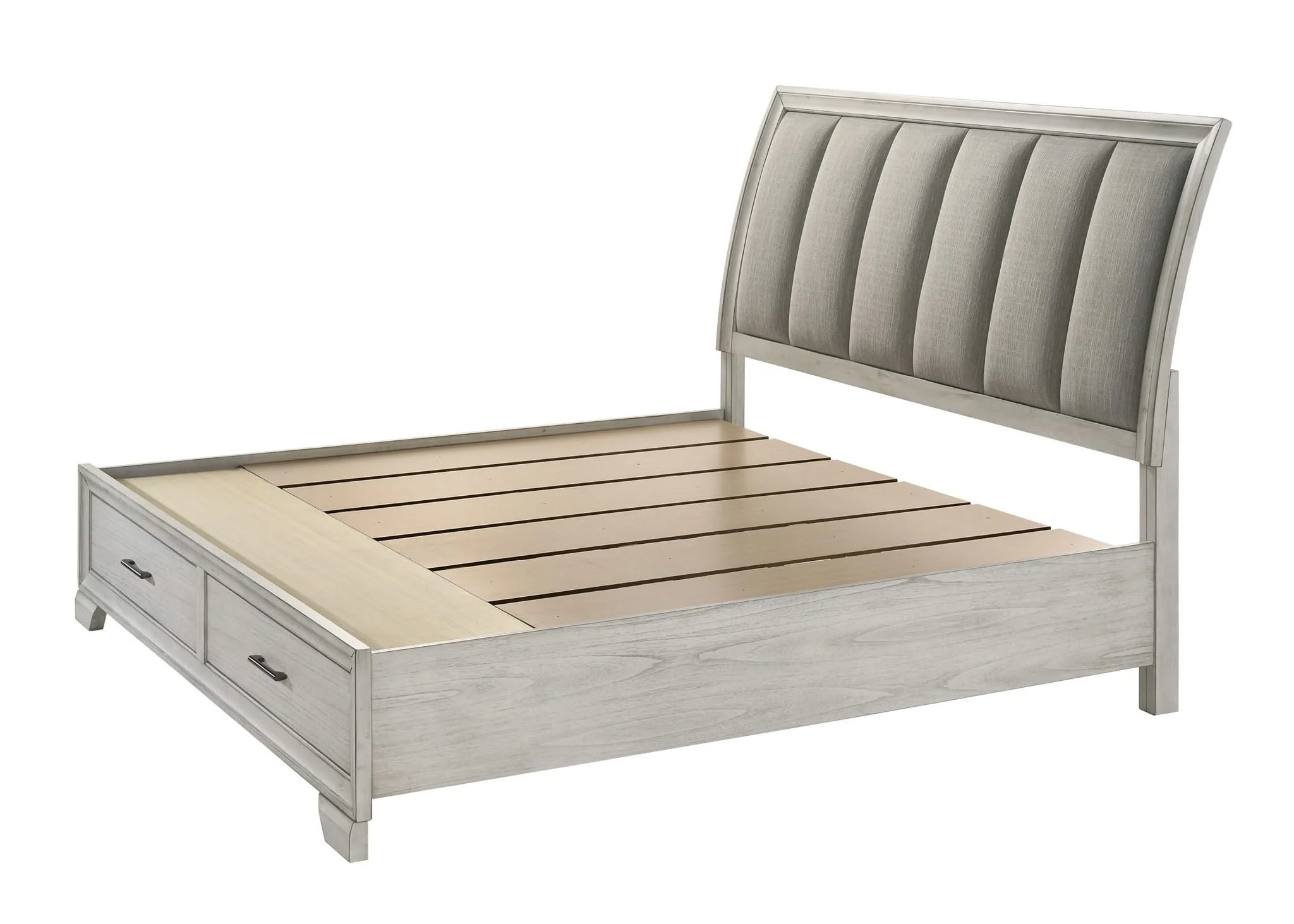 Jaymes - King 5 Piece Bedroom Set - White Mist - Image 4
