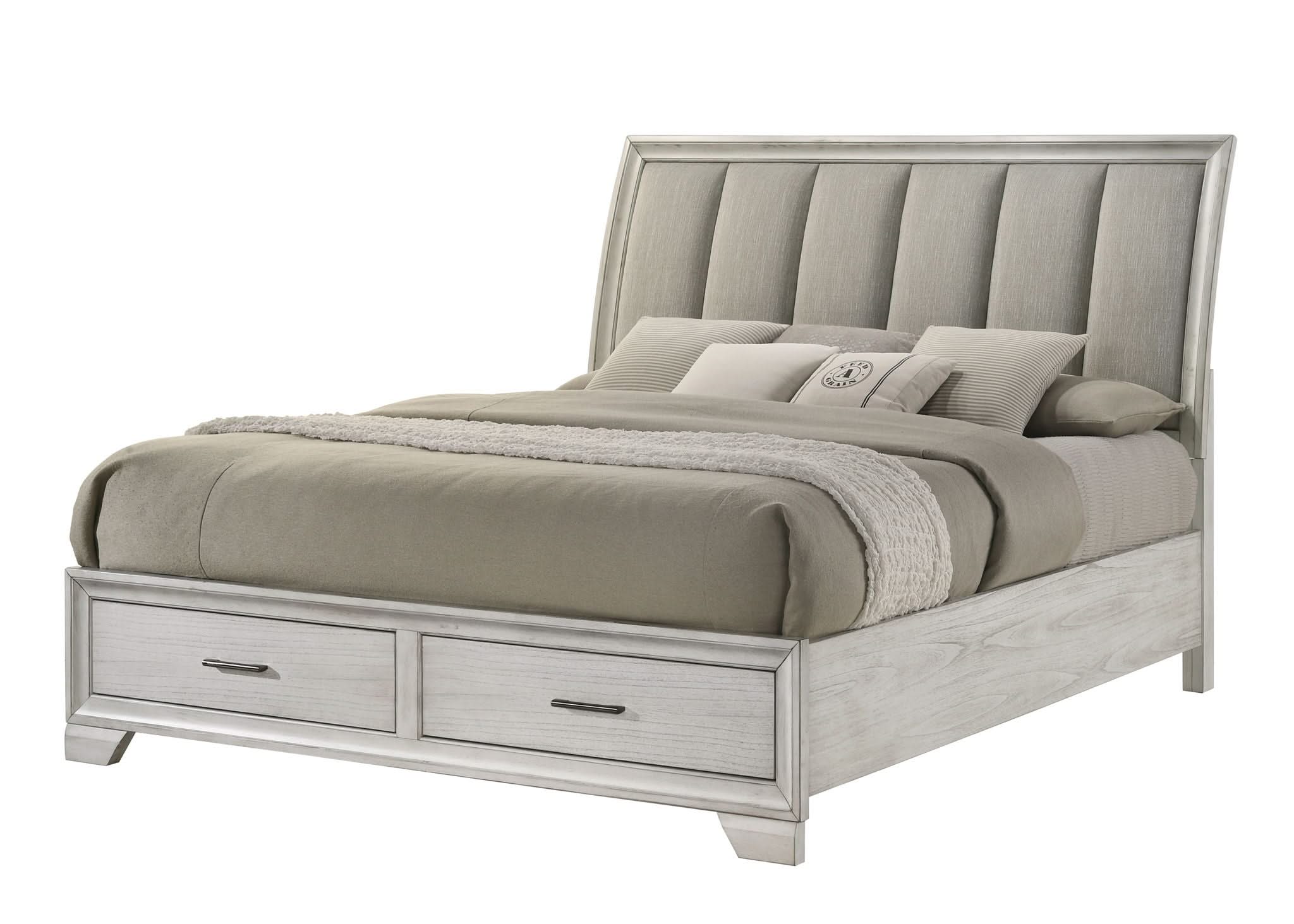 Jaymes - Queen 4 Piece Bedroom Set - White Mist - Image 3