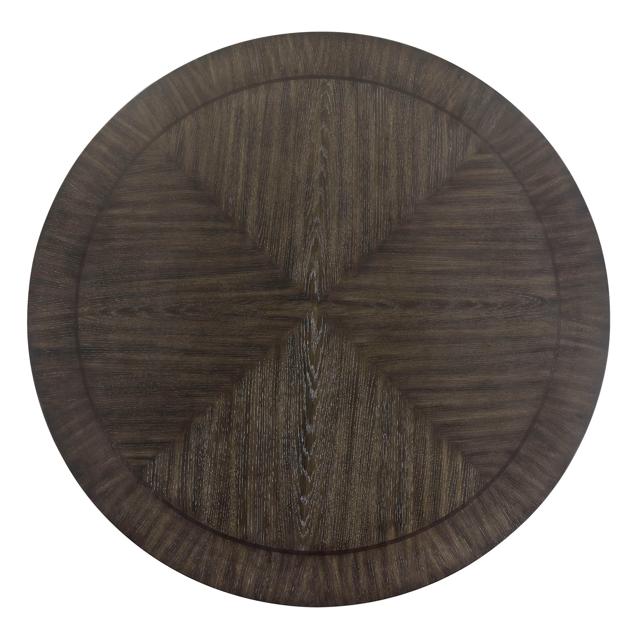 Jeffries - Round Table With Lazy Susan - Espresso - Image 2