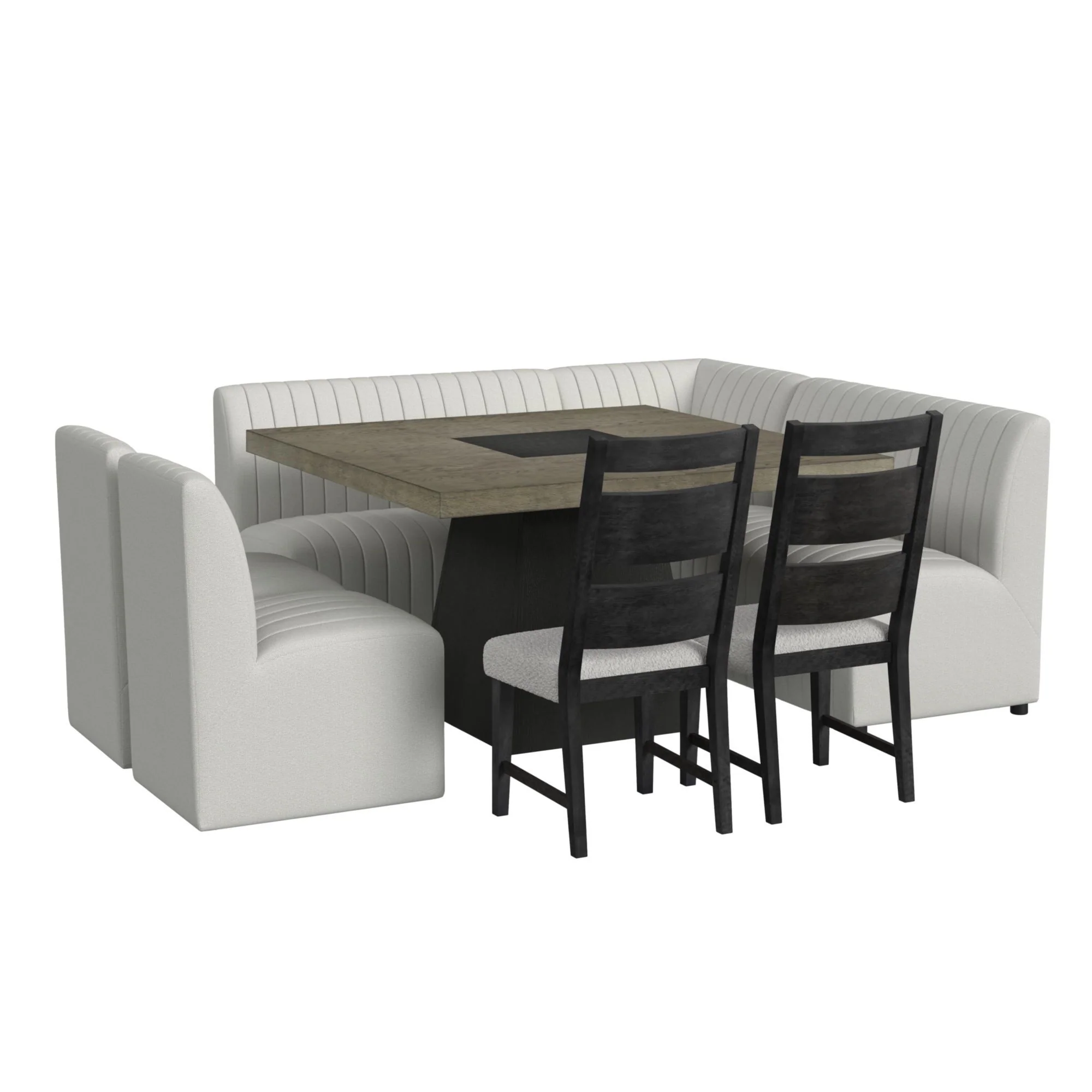 Jemma - Dining Corner Chair - Beige Linen - Image 3