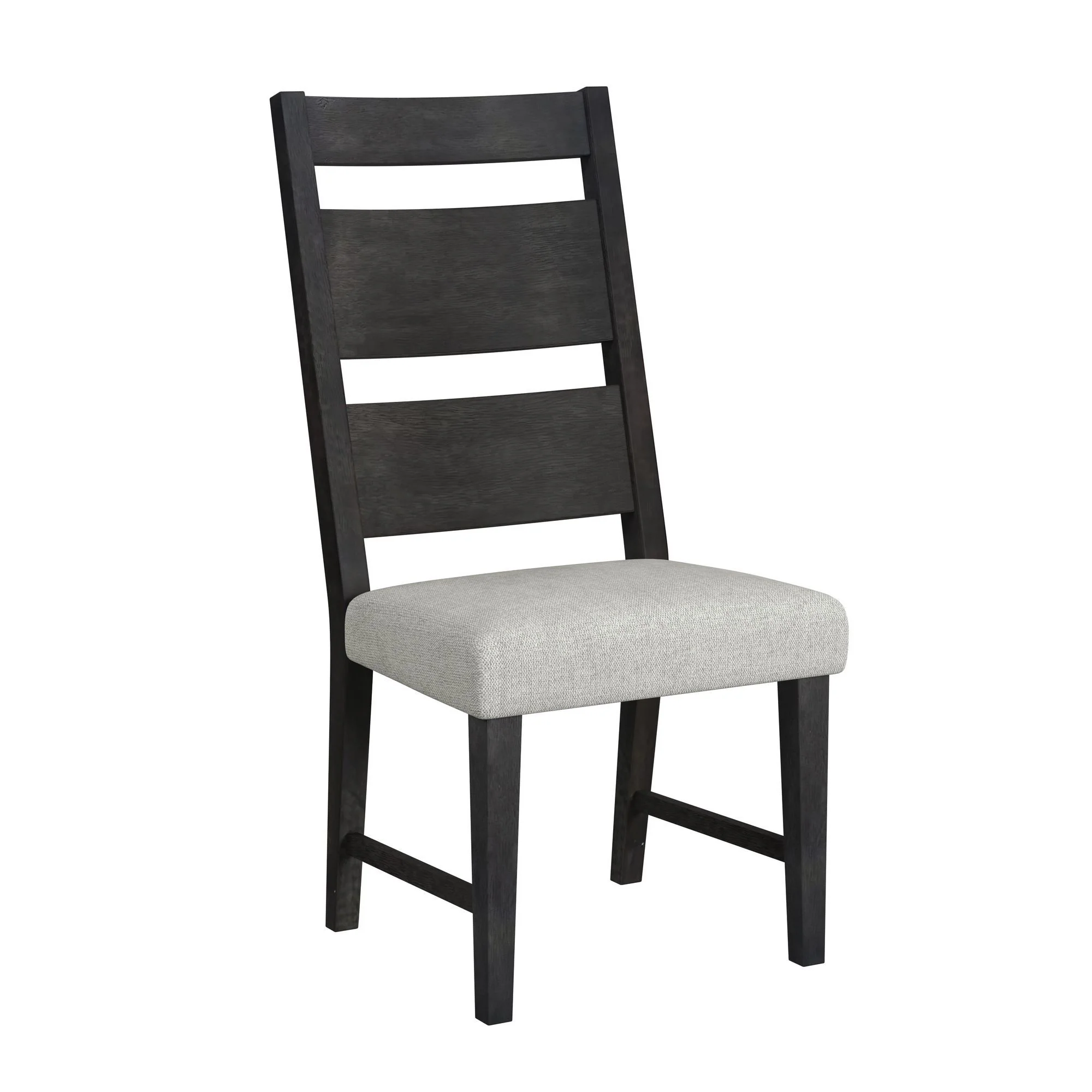 Jemma - Wood Back Dining Side Chair (Set of 2) - Dark Espresso / Beige Linen - Image 2