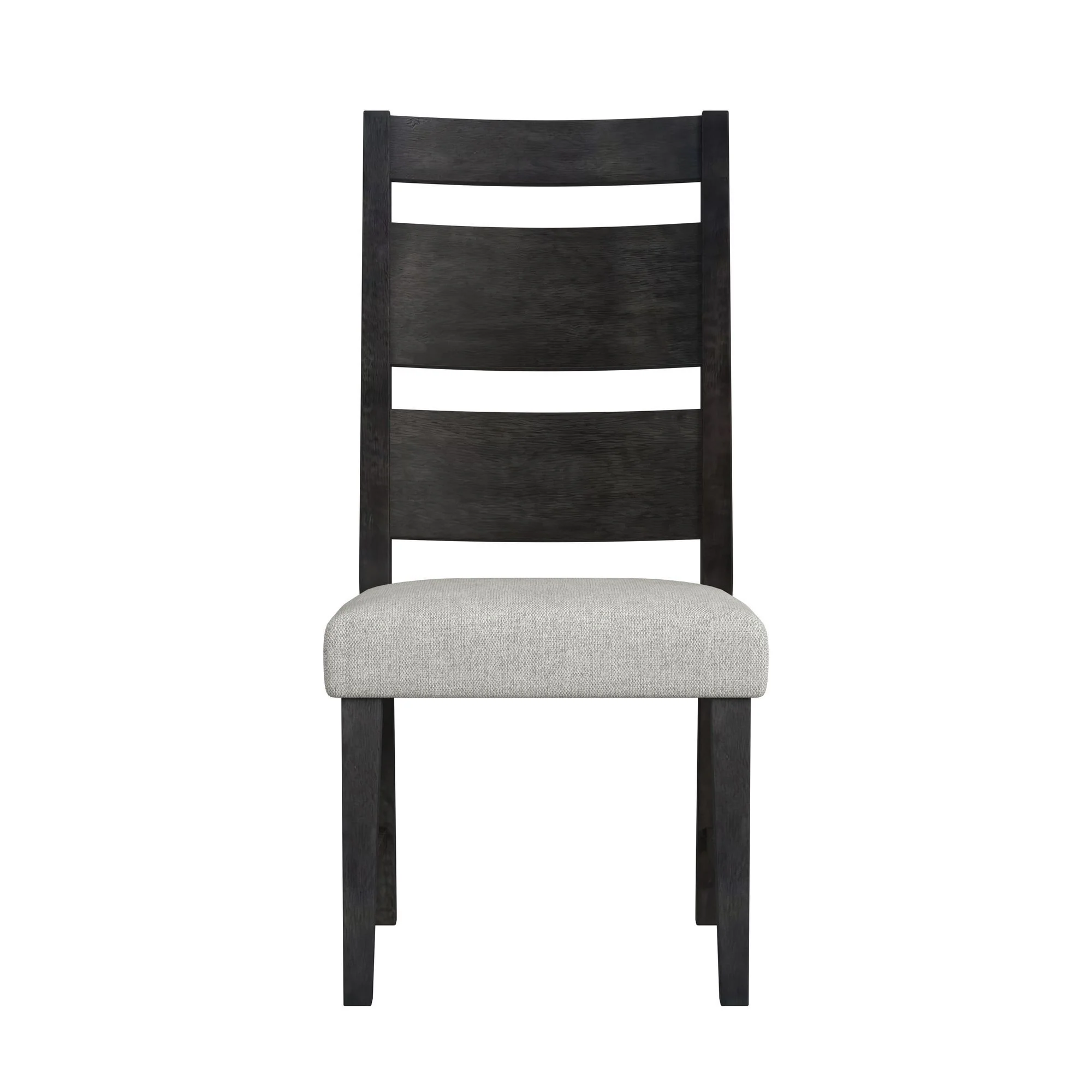 Jemma - Wood Back Dining Side Chair (Set of 2) - Dark Espresso / Beige Linen - Image 4