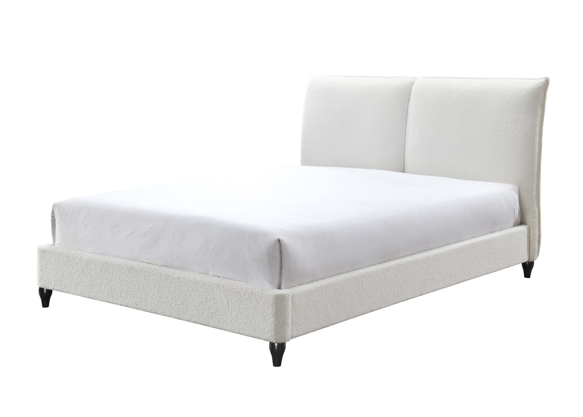 Jenn - King Upholstered Bed - White