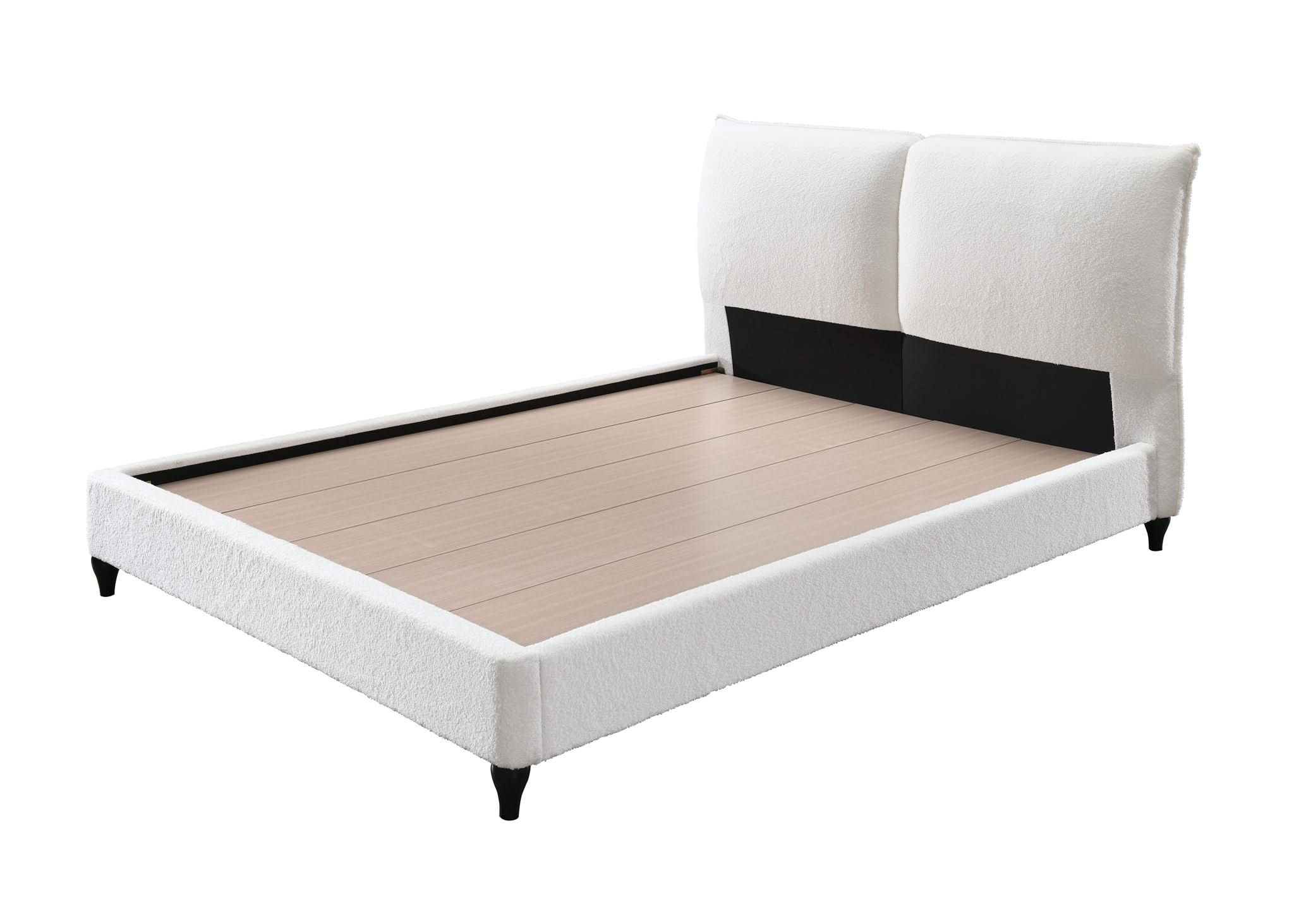 Jenn - Queen Upholstered Bed - White - Image 2