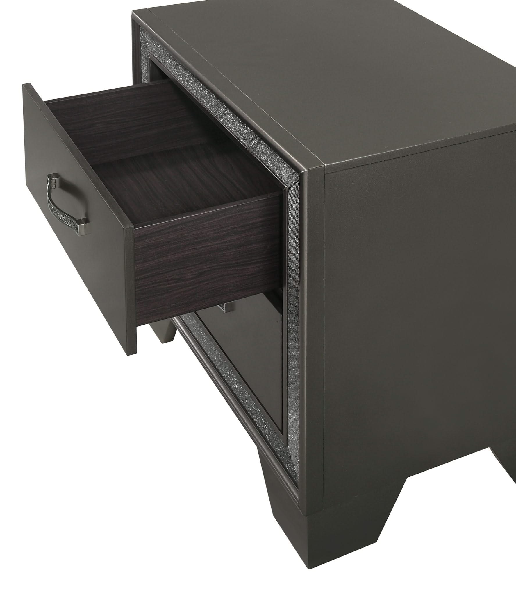 Kaia - Nightstand - Dark Gray - Image 4