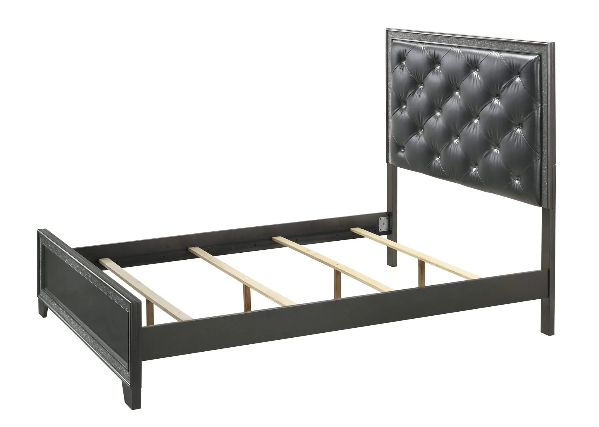Kaia - Queen 5 Piece Bedroom Set - Dark Gray - Image 2