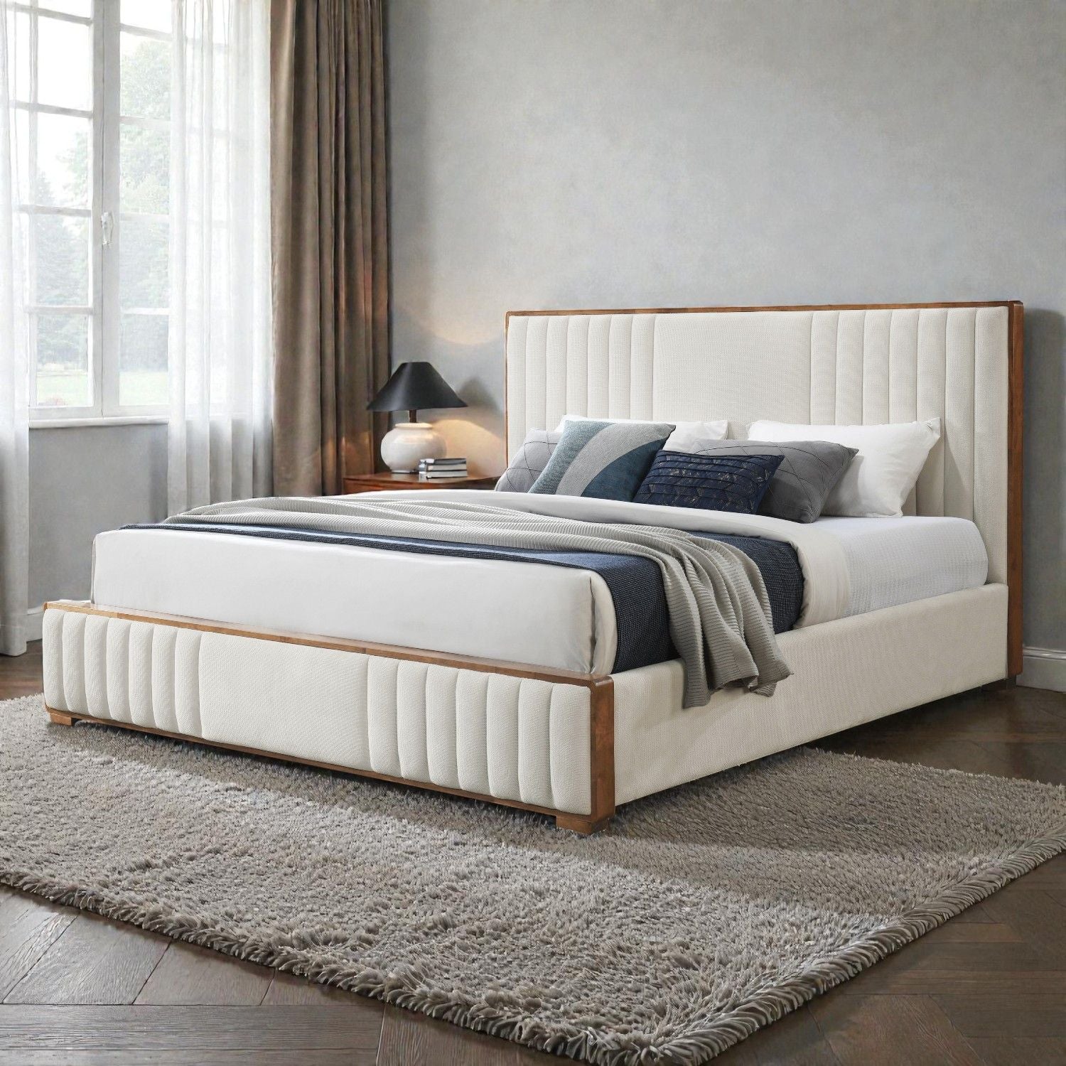 Kaleea - Queen Bed - Beige - Image 2