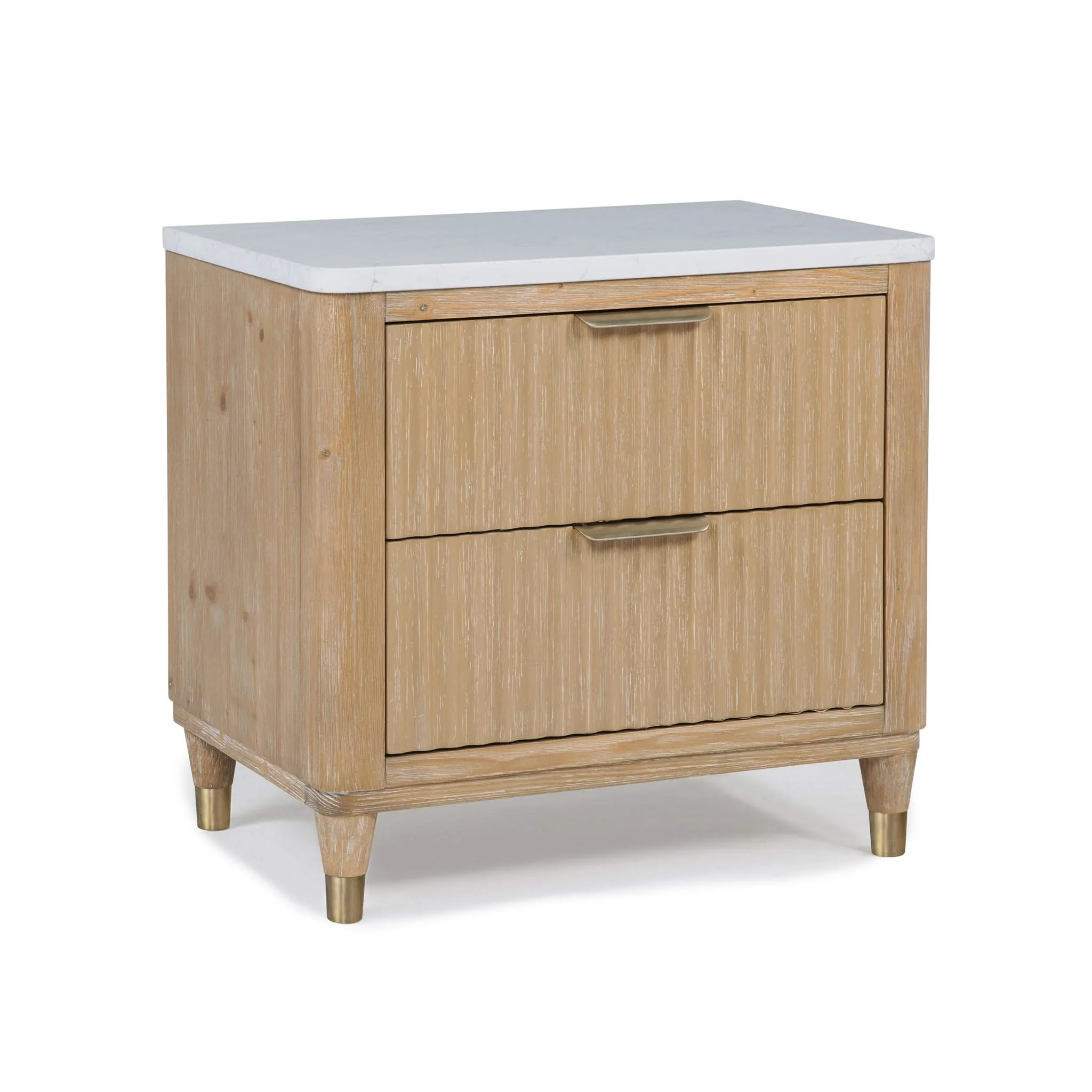 Kara - Nightstand - Cerused Natural