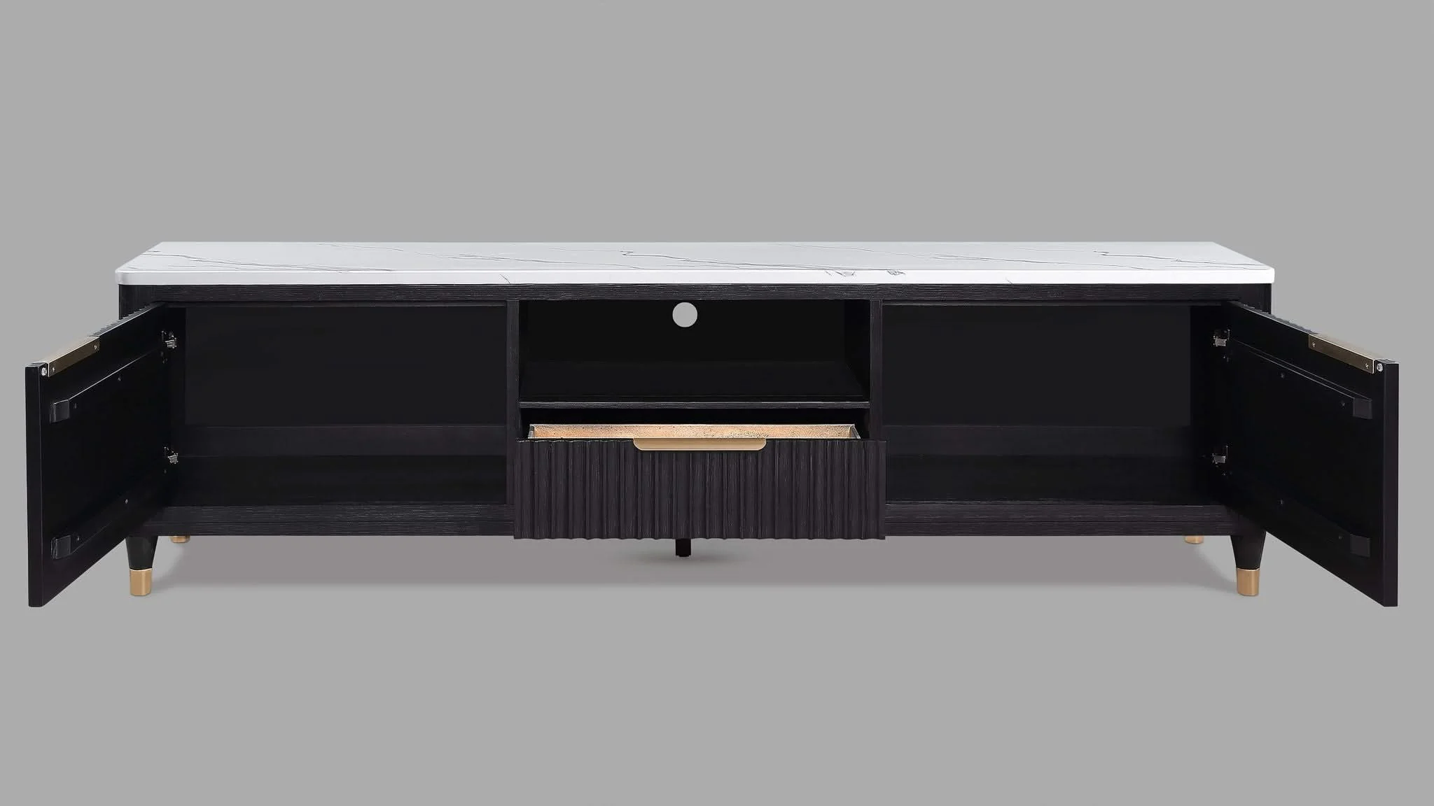 Kara - TV Stand - Black - Image 3