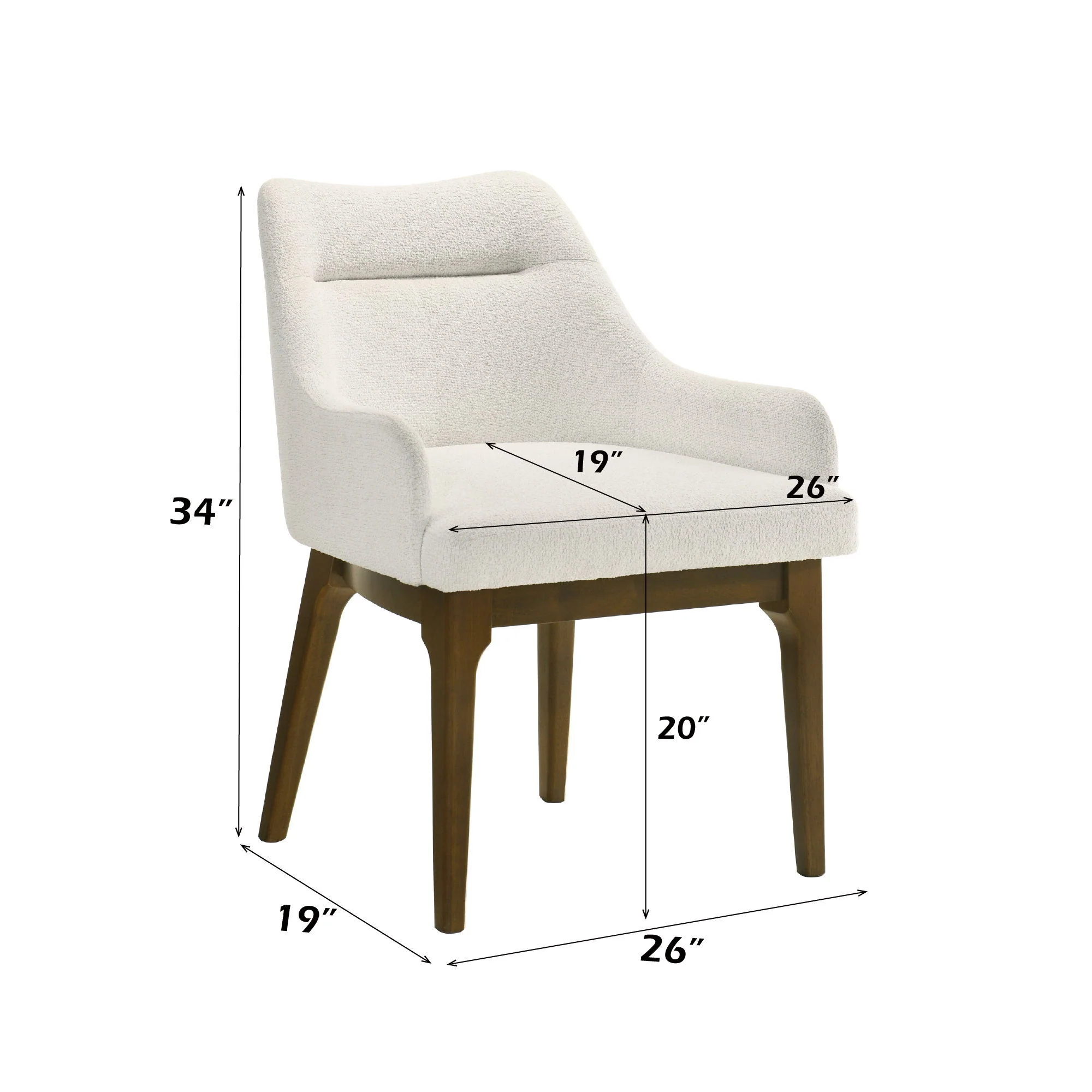 Kasha - Side Chair (Set of 2) - Beige / Oak - Image 2