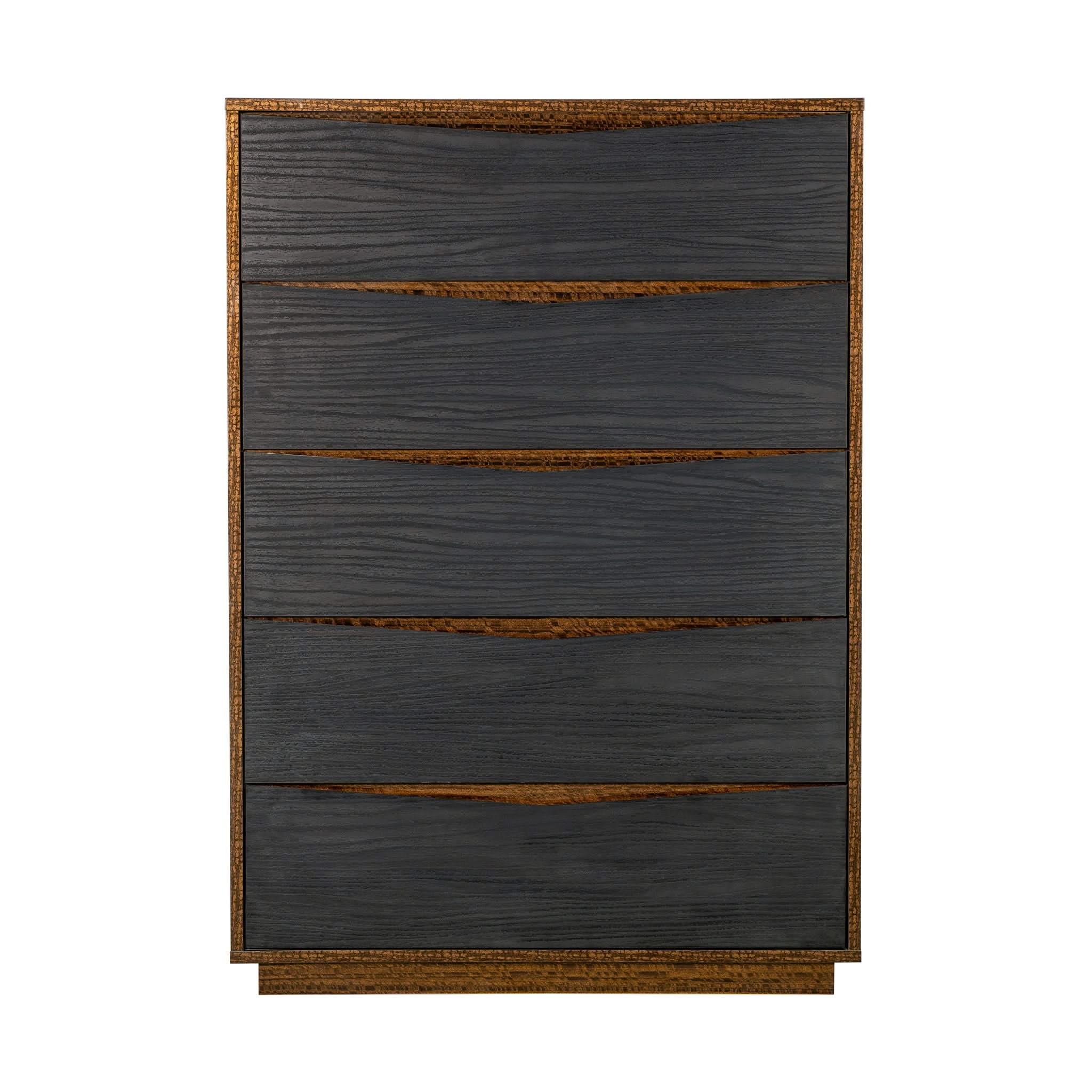 Kayner - 5-Drawer Chest - Charcoal - Image 3