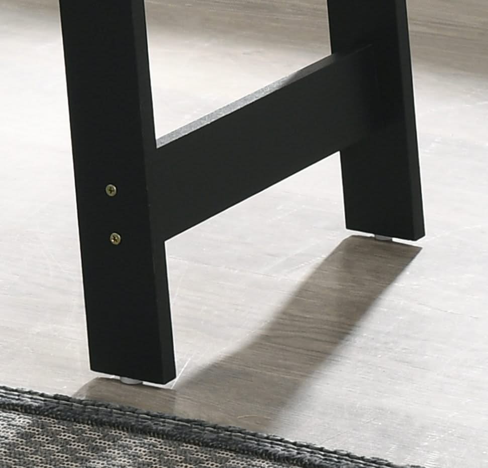 Kenzo - End Table With Faux Marble Top Finish - Black - Image 3