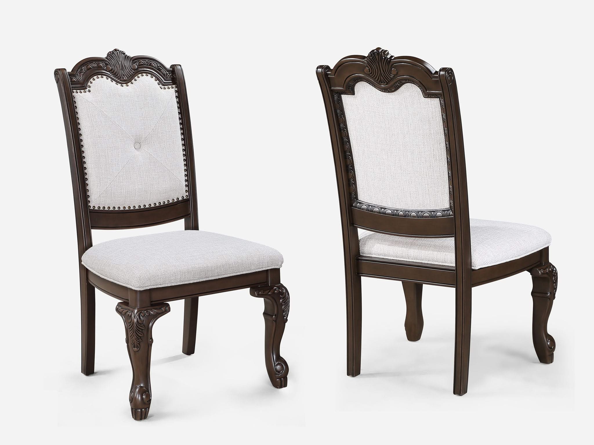 Kiera - 5 Piece Dining Room Set - Cherry Brown - Image 4