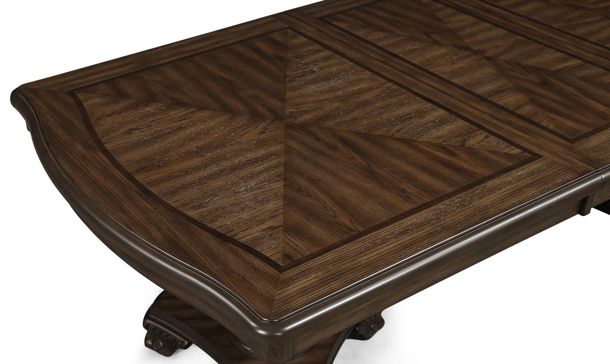 Kiera - 9 Piece Dining Room Set - Cherry Brown - Image 4