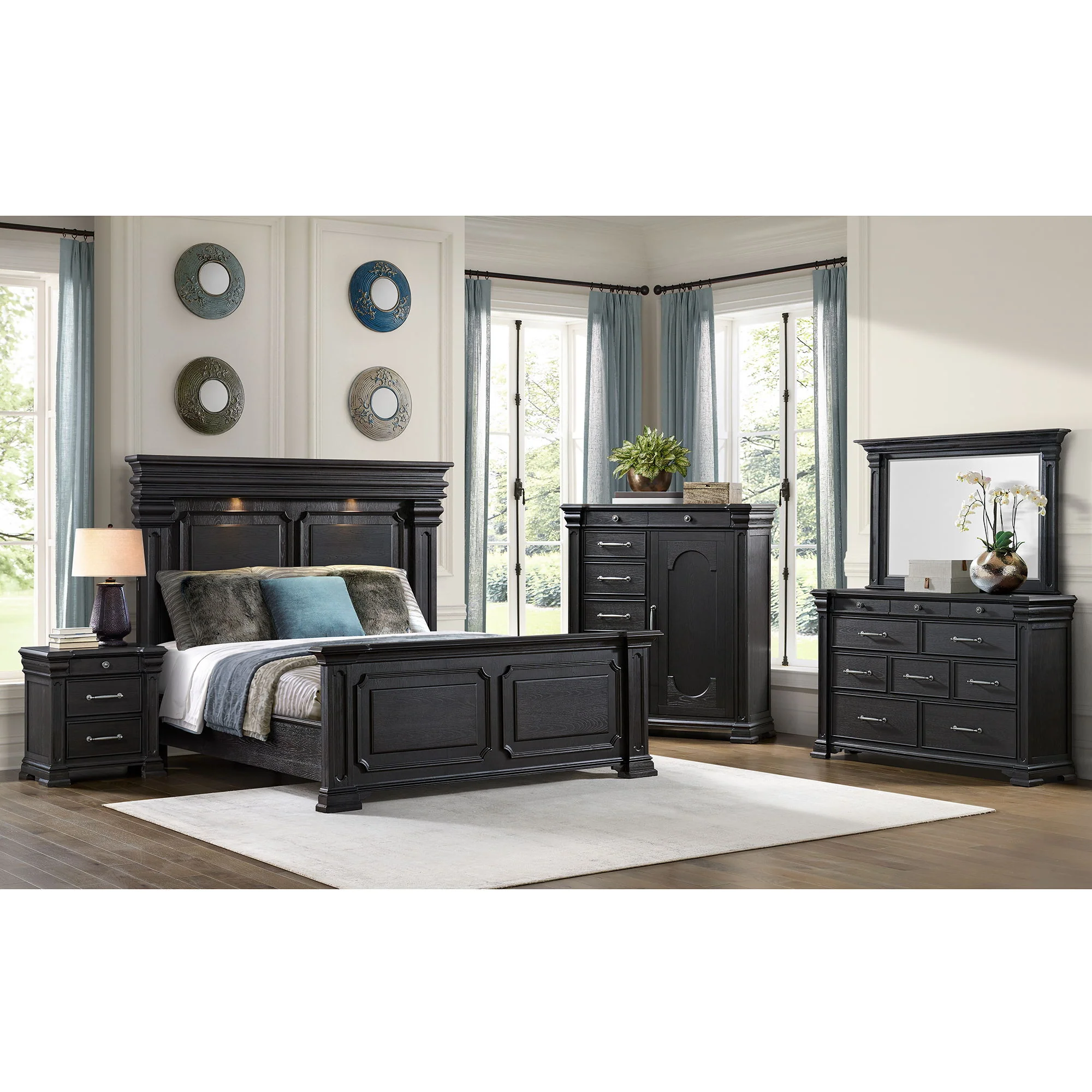 Kings Court - 3-Drawer Nightstand (Sliding Top) - Image 3