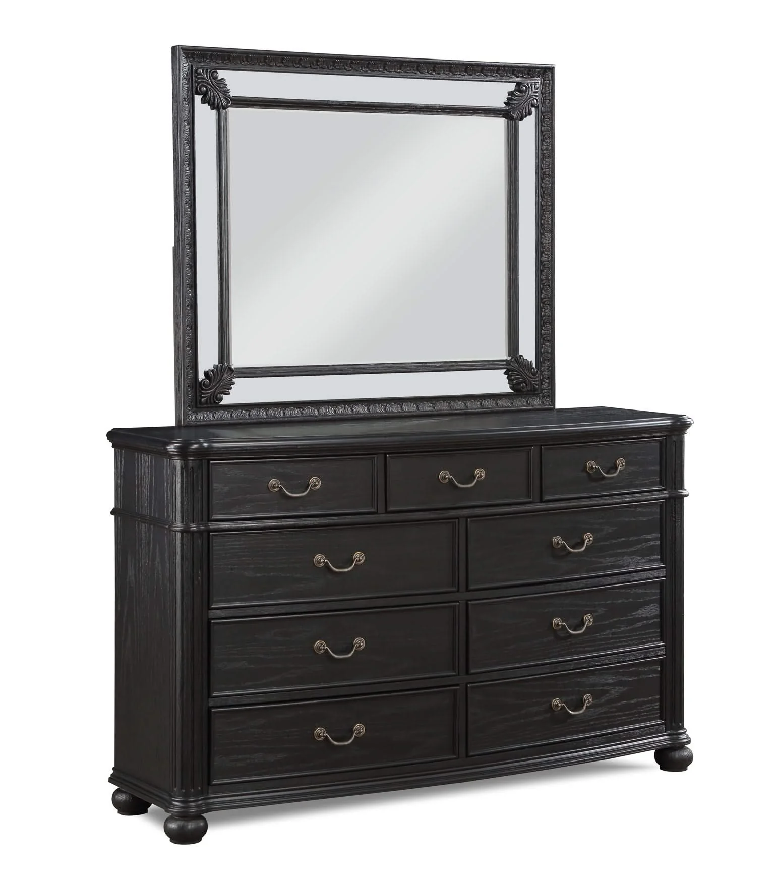 Kingsbury - Dresser And Mirror - Black