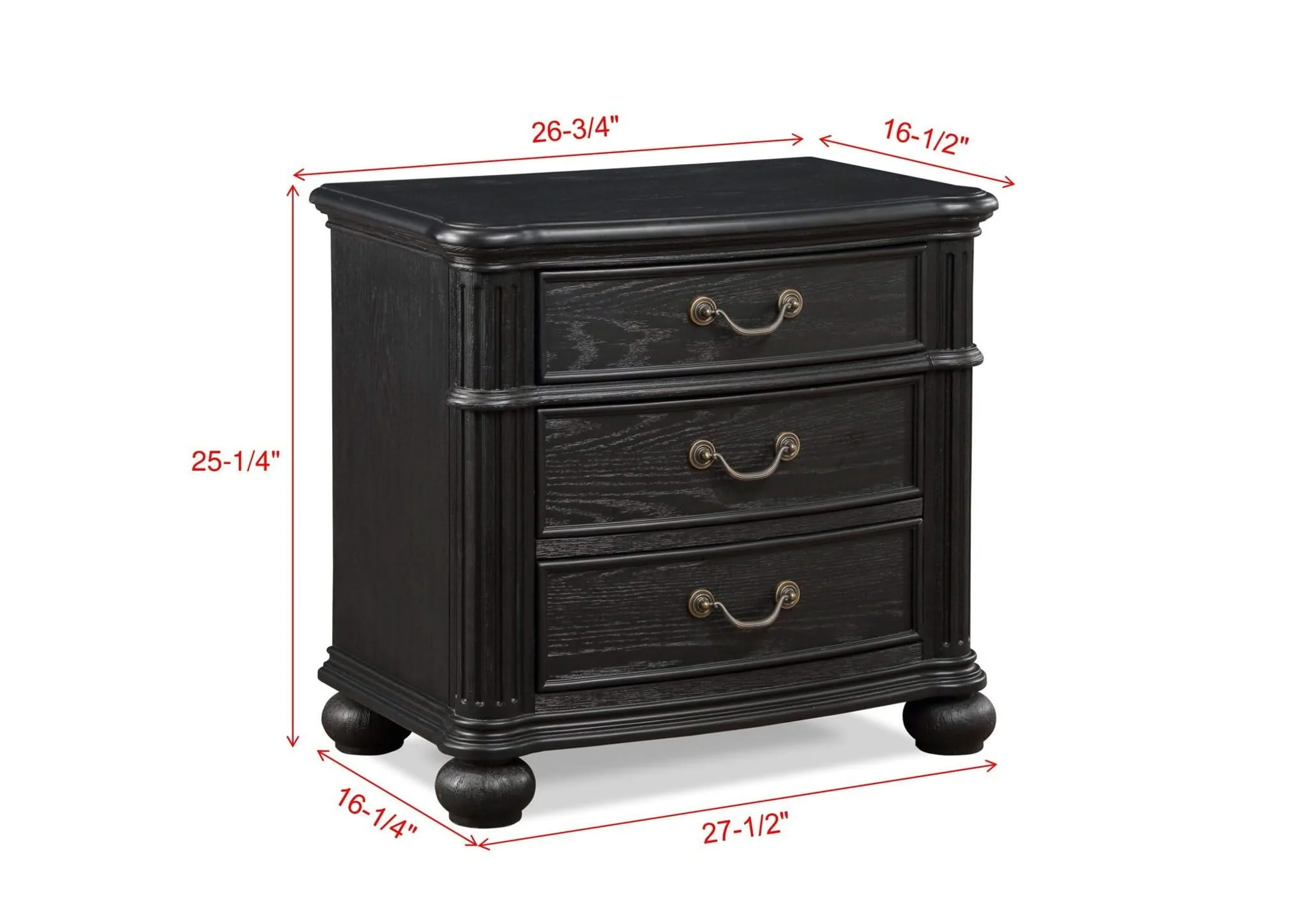 Kingsbury - Nightstand - Black - Image 3