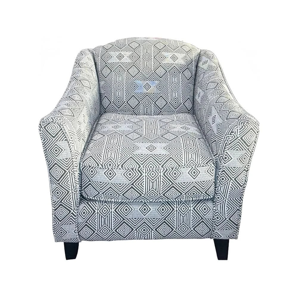 Kirkpatrick Graphite Contemporary Accent Chair with Plush Cushions - Image 3