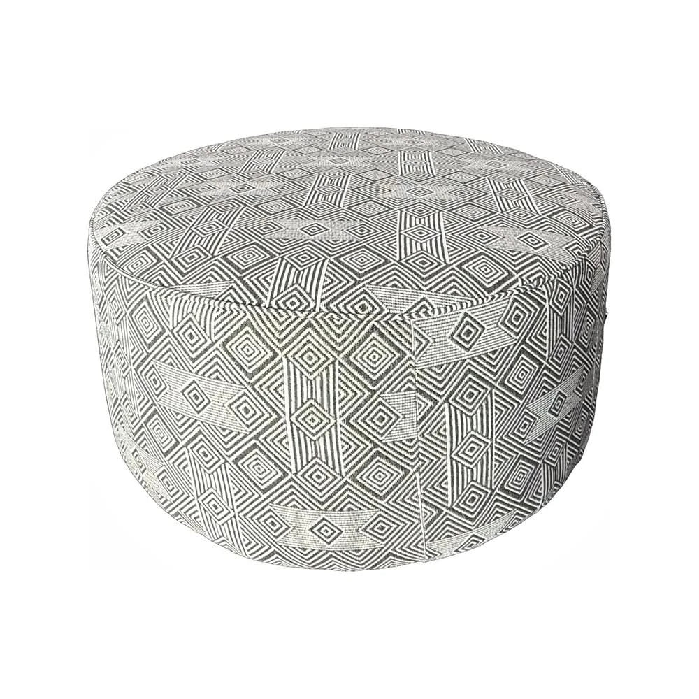 Kirkpatrick Graphite Contemporary Upholstered Ottoman with Plush Cushion - Image 2