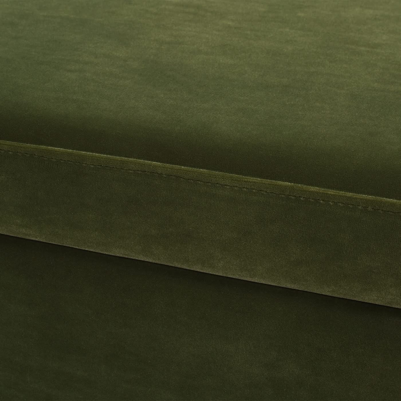 Knox - Square Storage Cocktail Ottoman - Olive Green - Image 2