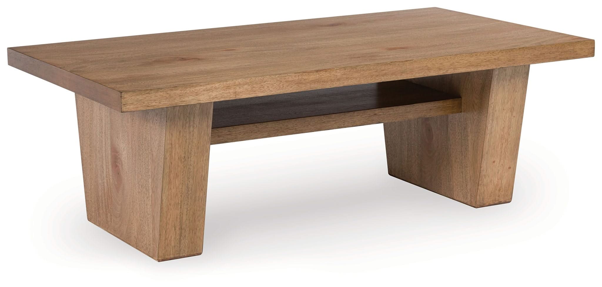 Kristiland - Rectangular Cocktail Table - Light Brown