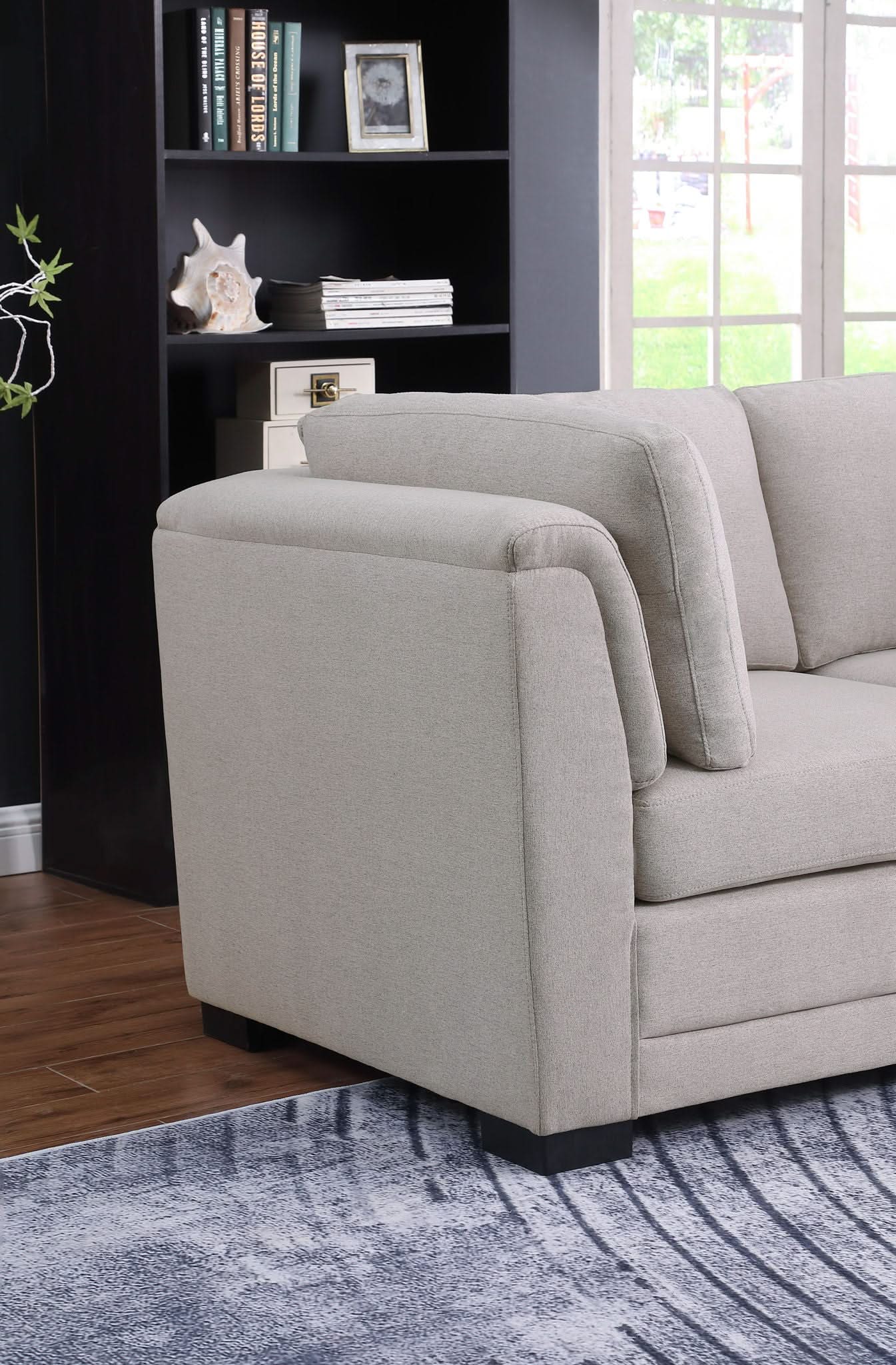 Kristin - Fabric Reversible Sectional Sofa - Image 4