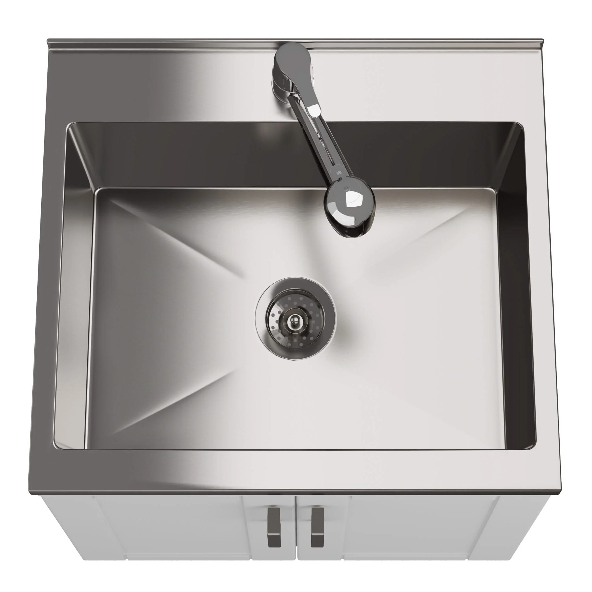 Kyle - Laundry Cabinet & Faucet And Stainless Steel Sink - Image 10