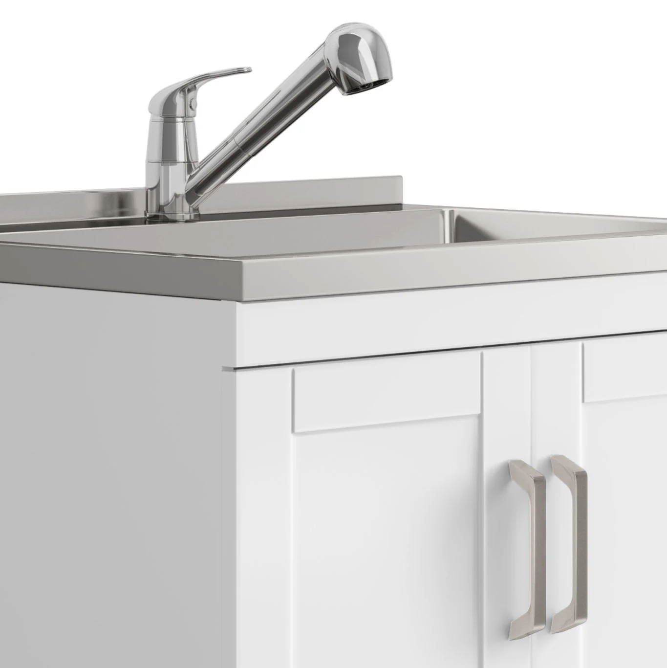Kyle - Laundry Cabinet & Faucet And Stainless Steel Sink - Image 6