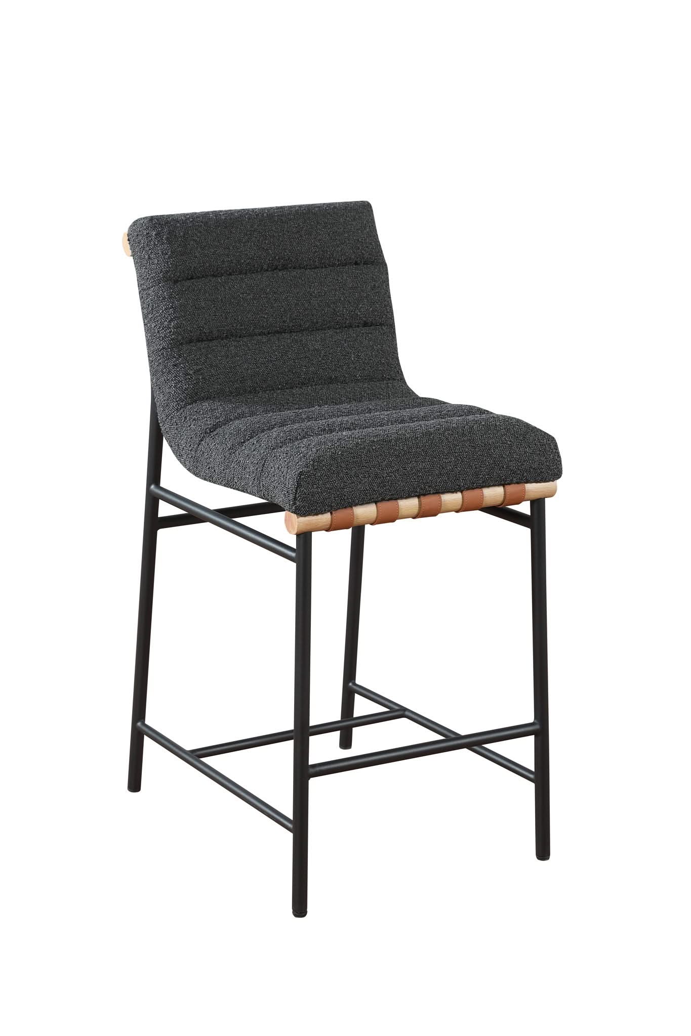 Lahni - 17" Boucle Fabric Counter Height Chair - Image 7