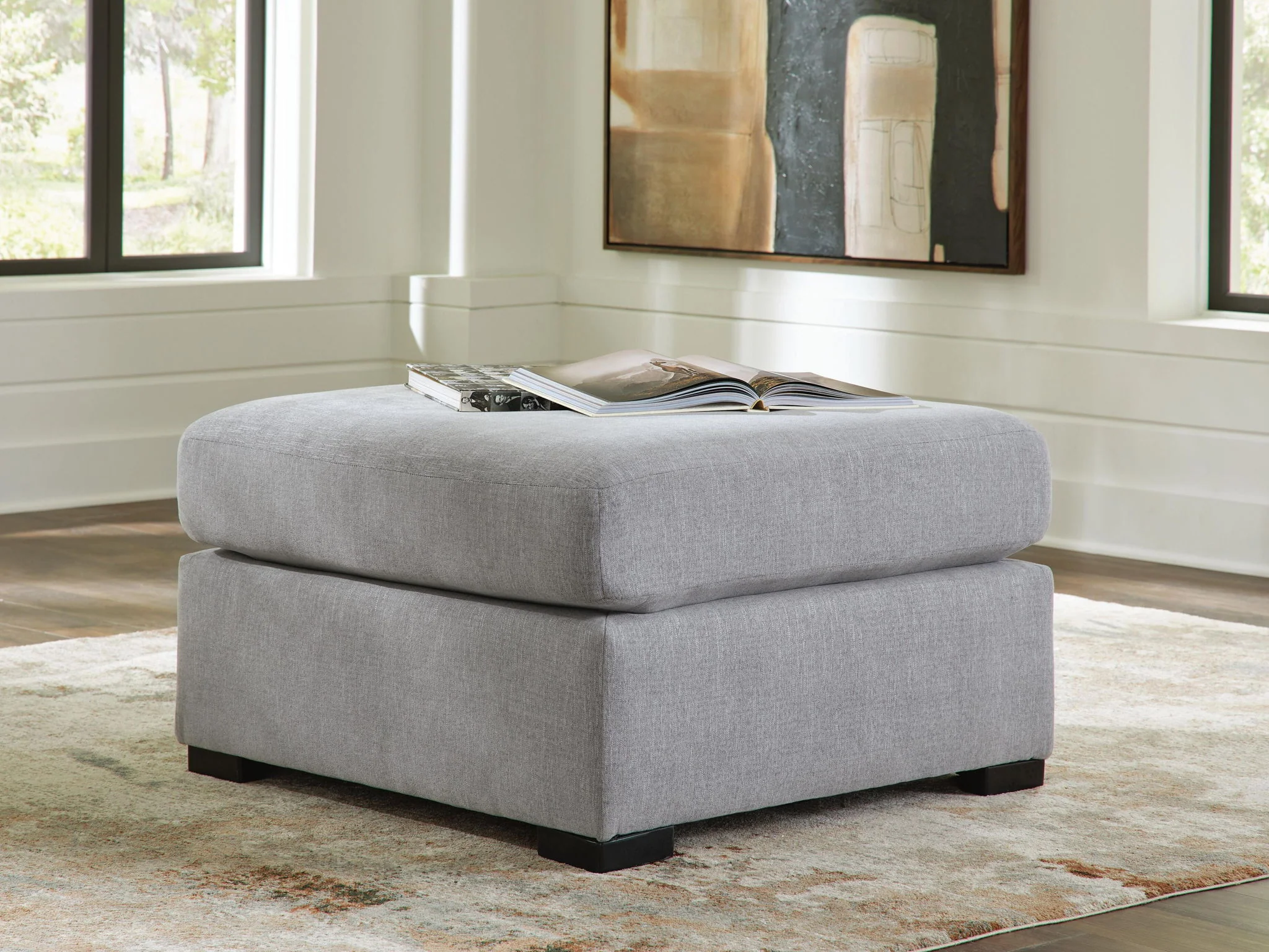 Lakepoint - Oversized Accent Ottoman - Nickel - Image 3