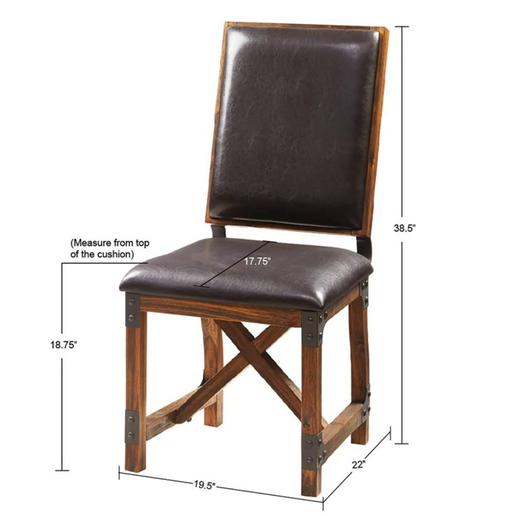 Lancaster - Dining Chair Upholstery - Chocolate - Image 4