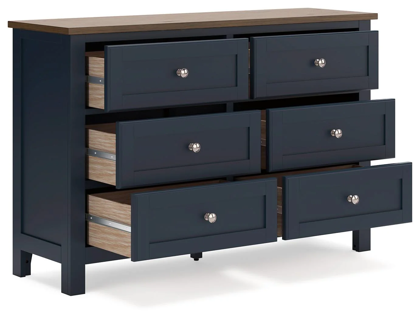 Landocken - Dresser - Brown / Blue - Image 4