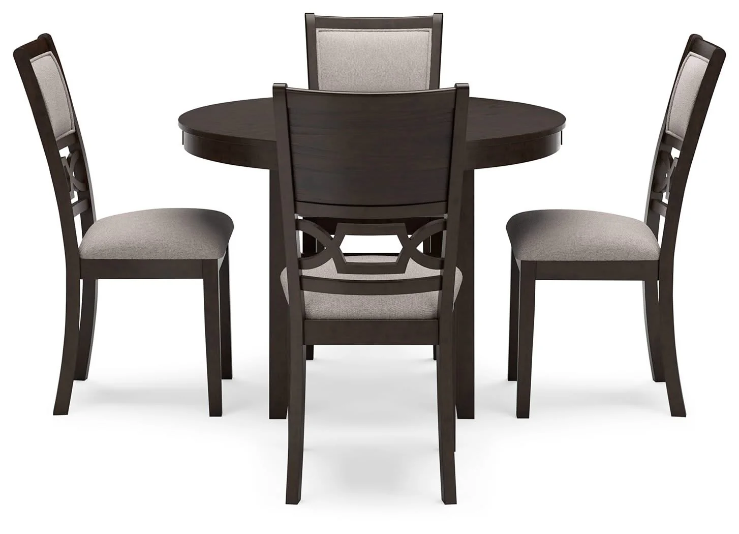 Langwest - Dining Room Table Set (Set of 5) - Brown - Image 3