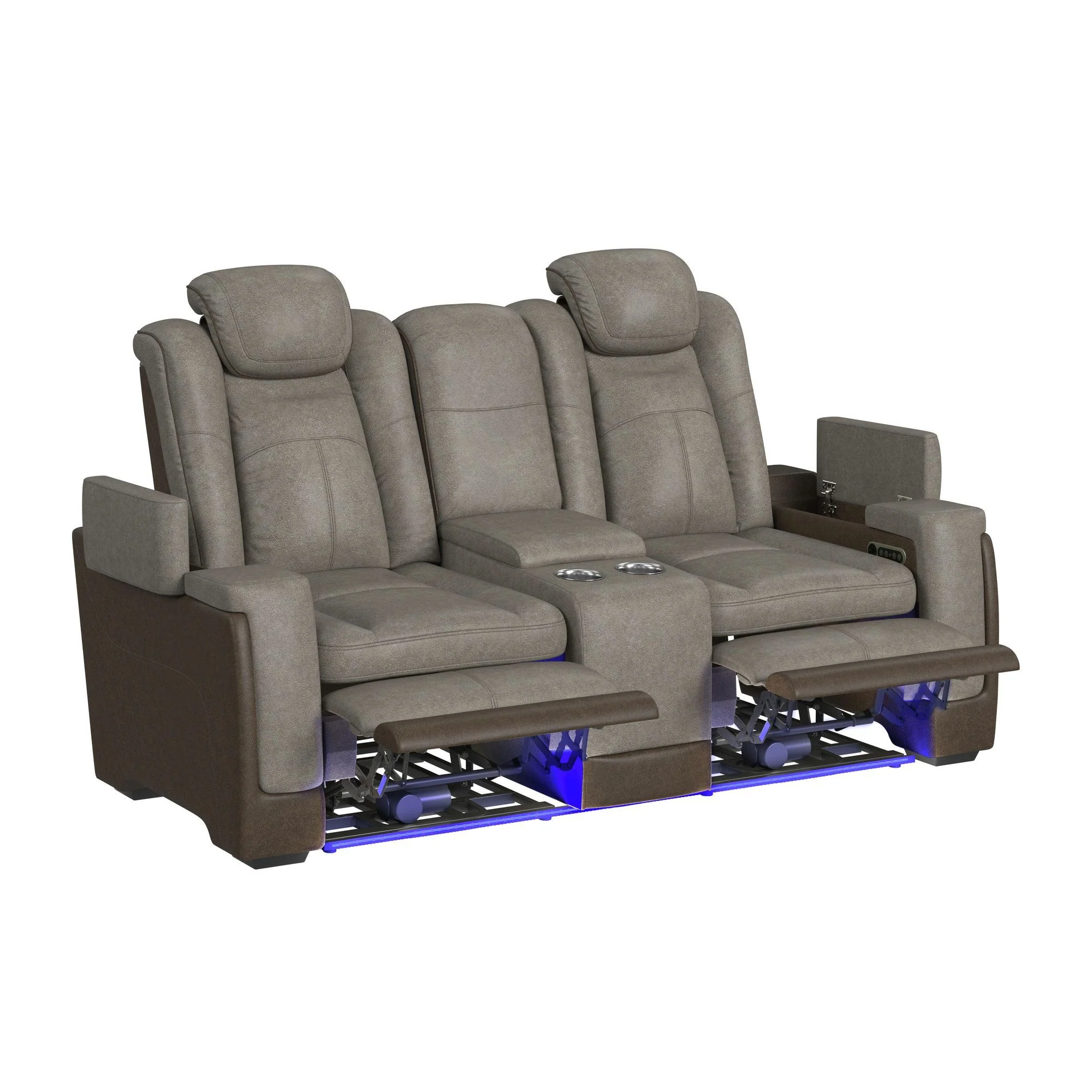 Lantana - Power Motion Loveseat With Power Headrest, LED, And Console - Image 4