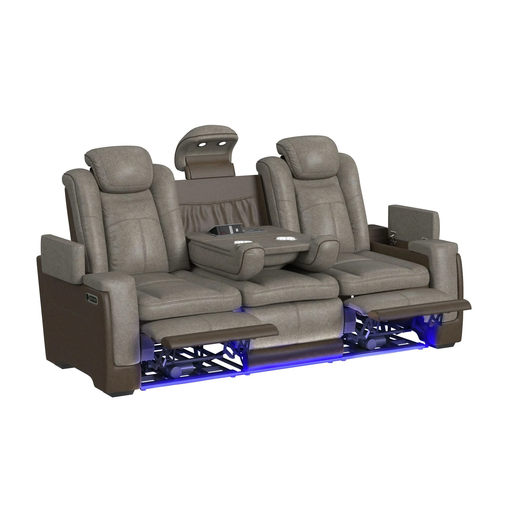 Lantana - Power Motion Sofa With Power Headrest, LED, Ddt, Reading Light And Pws - Image 5