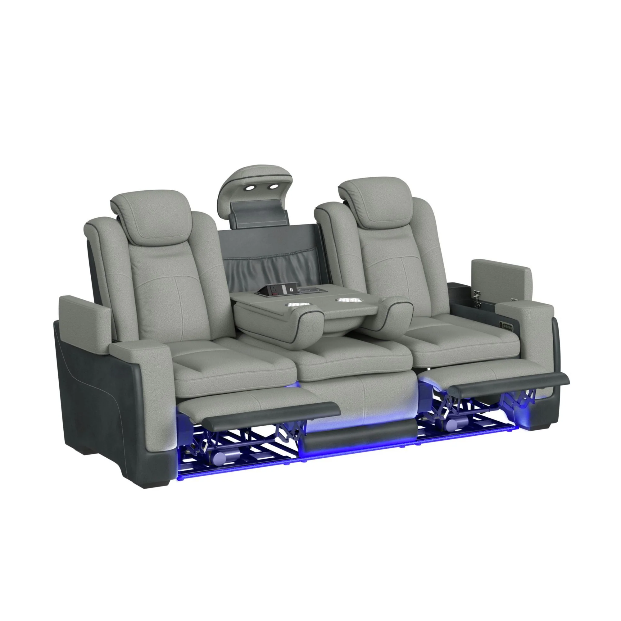 Lantana - Power Motion Sofa With Power Headrest, LED, Ddt, Reading Light And Pws - Image 6