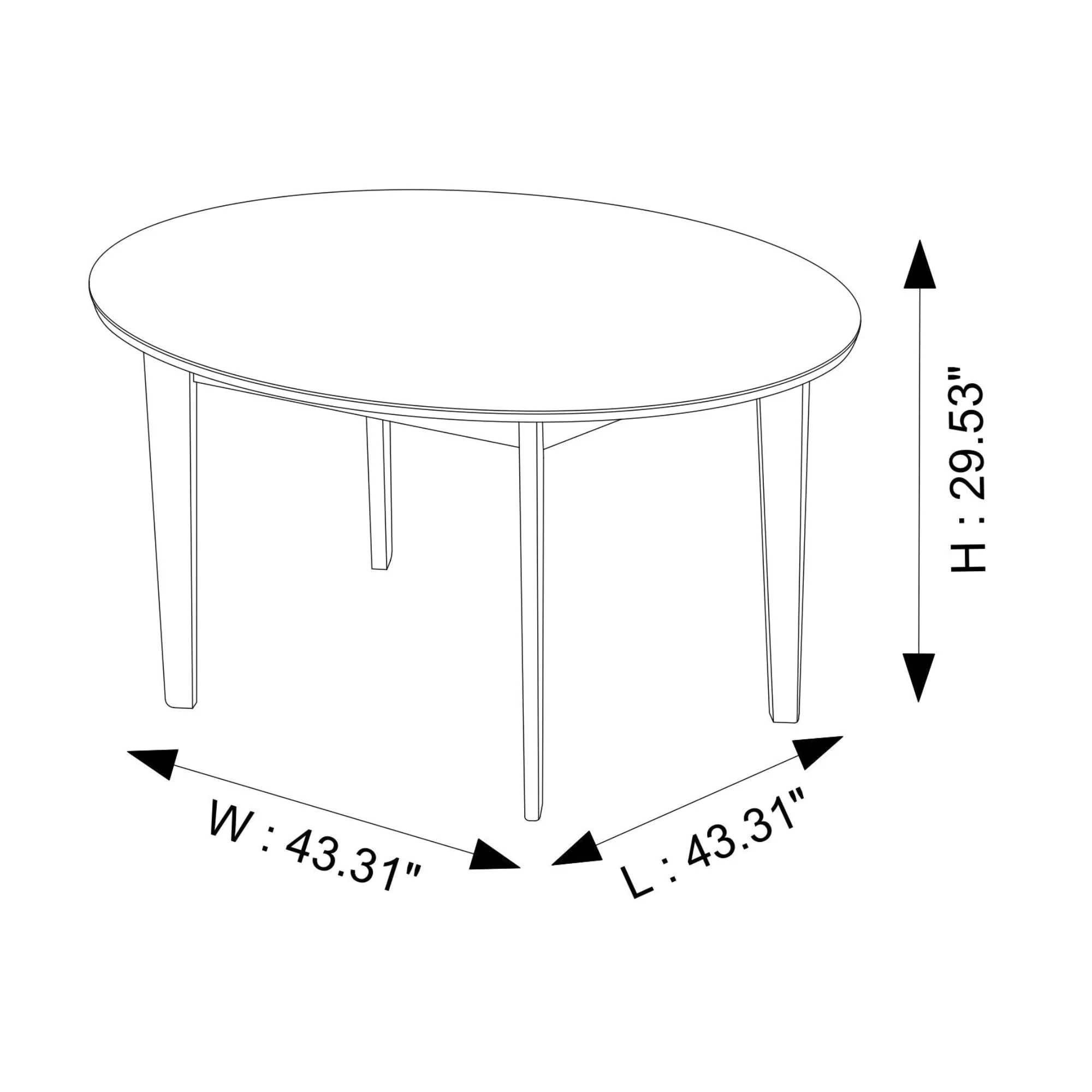 Lara - Dining Table (Walnut) - Brown - Image 4