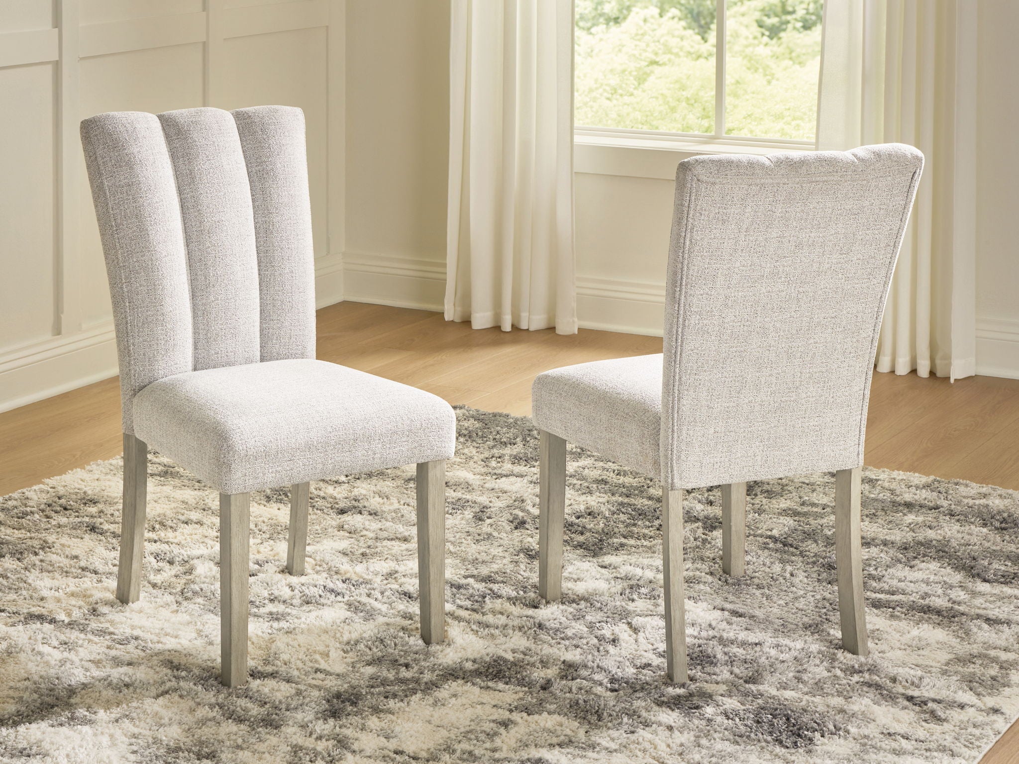 Larawyn - Dining Upholstered Side Chair (Set of 2) - Bisque - Image 2
