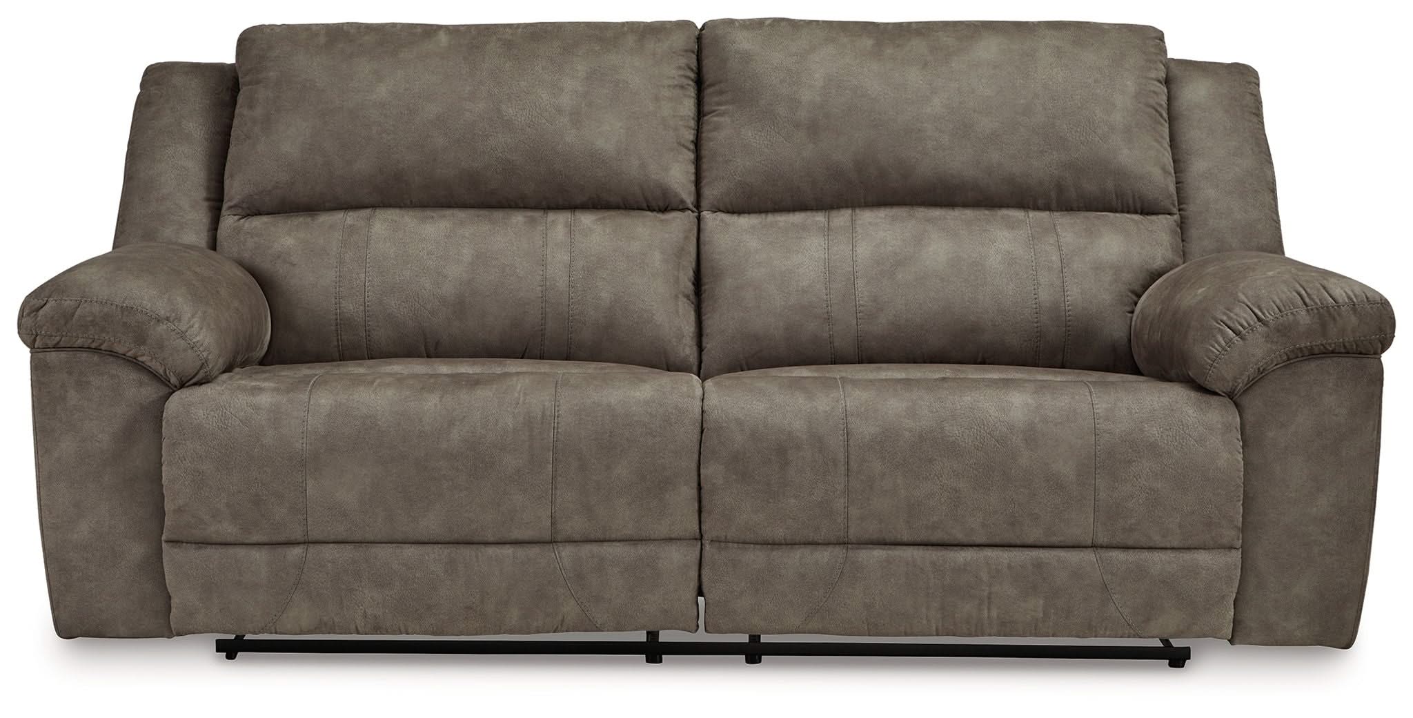 Laresview - 2 Seat Reclining Sofa - Fossil - Image 2
