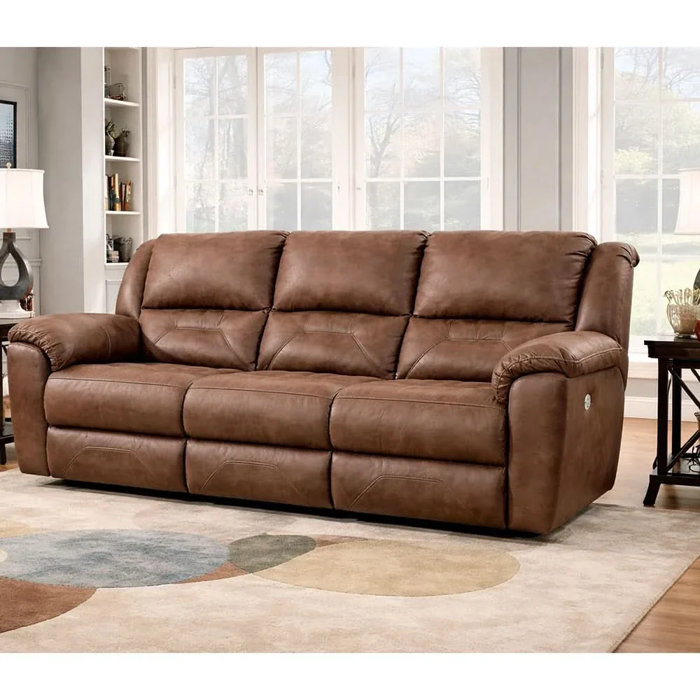 Latitude Power Leather Reclining Sofa with Wall Hugger Design