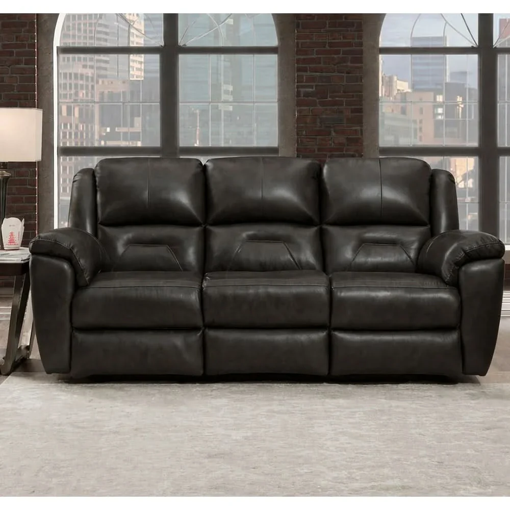 Latitude Power Leather Reclining Sofa with Wall Hugger Design - Image 3