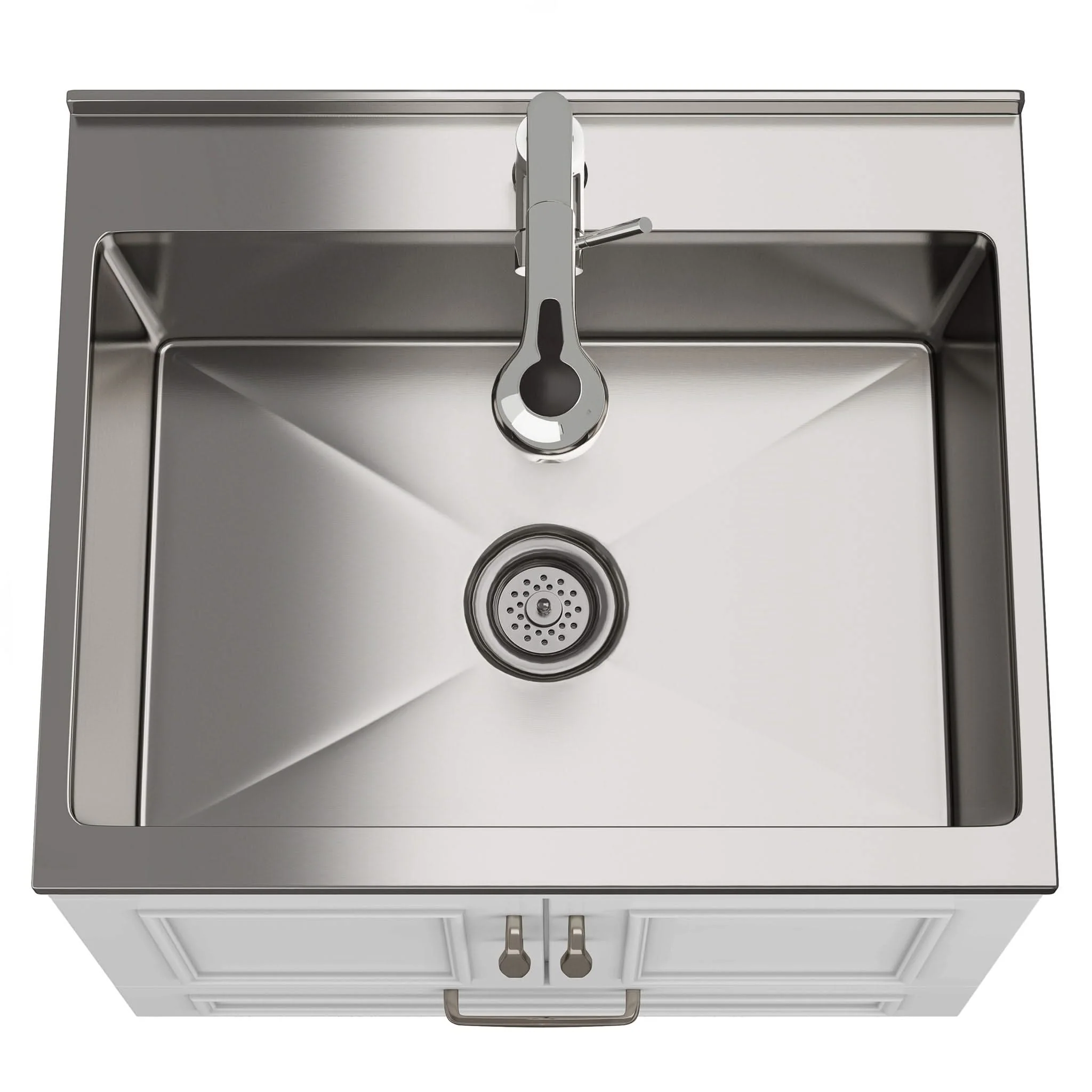 Cardinal - Laundry Cabinet With Faucet And Sink - White - Image 3