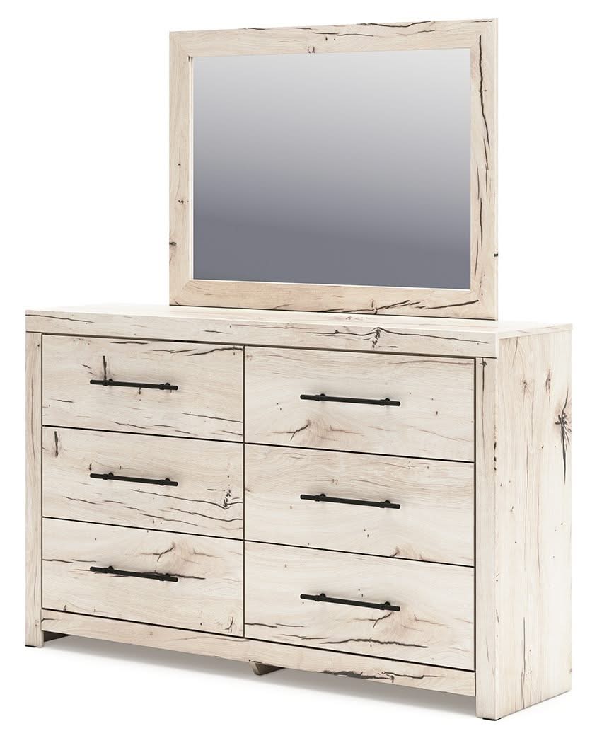 Lawroy - Dresser And Mirror - Light Natural - Image 4