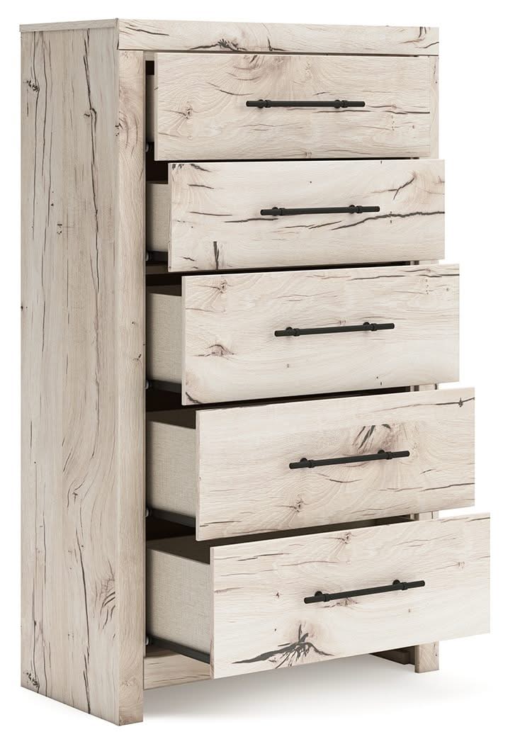 Lawroy - Five Drawer Chest - Light Natural - Image 2