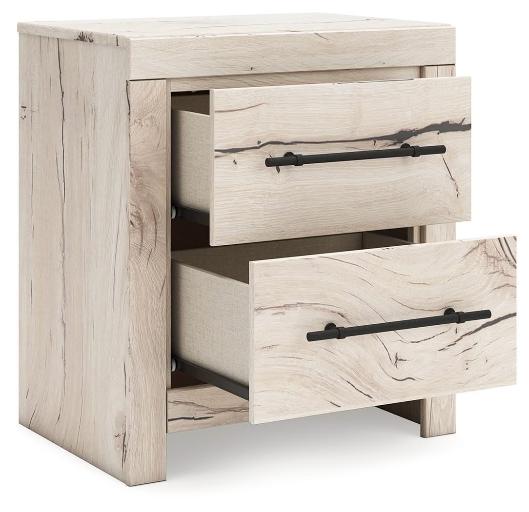 Lawroy - Two Drawer Night Stand - Light Natural - Image 3