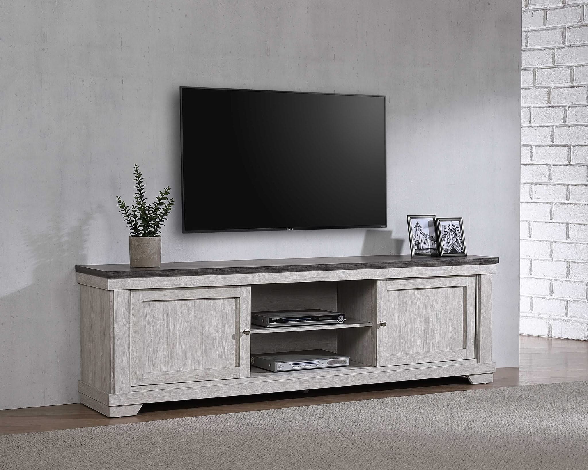 Leighton - 71" TV Stand - White - Image 2