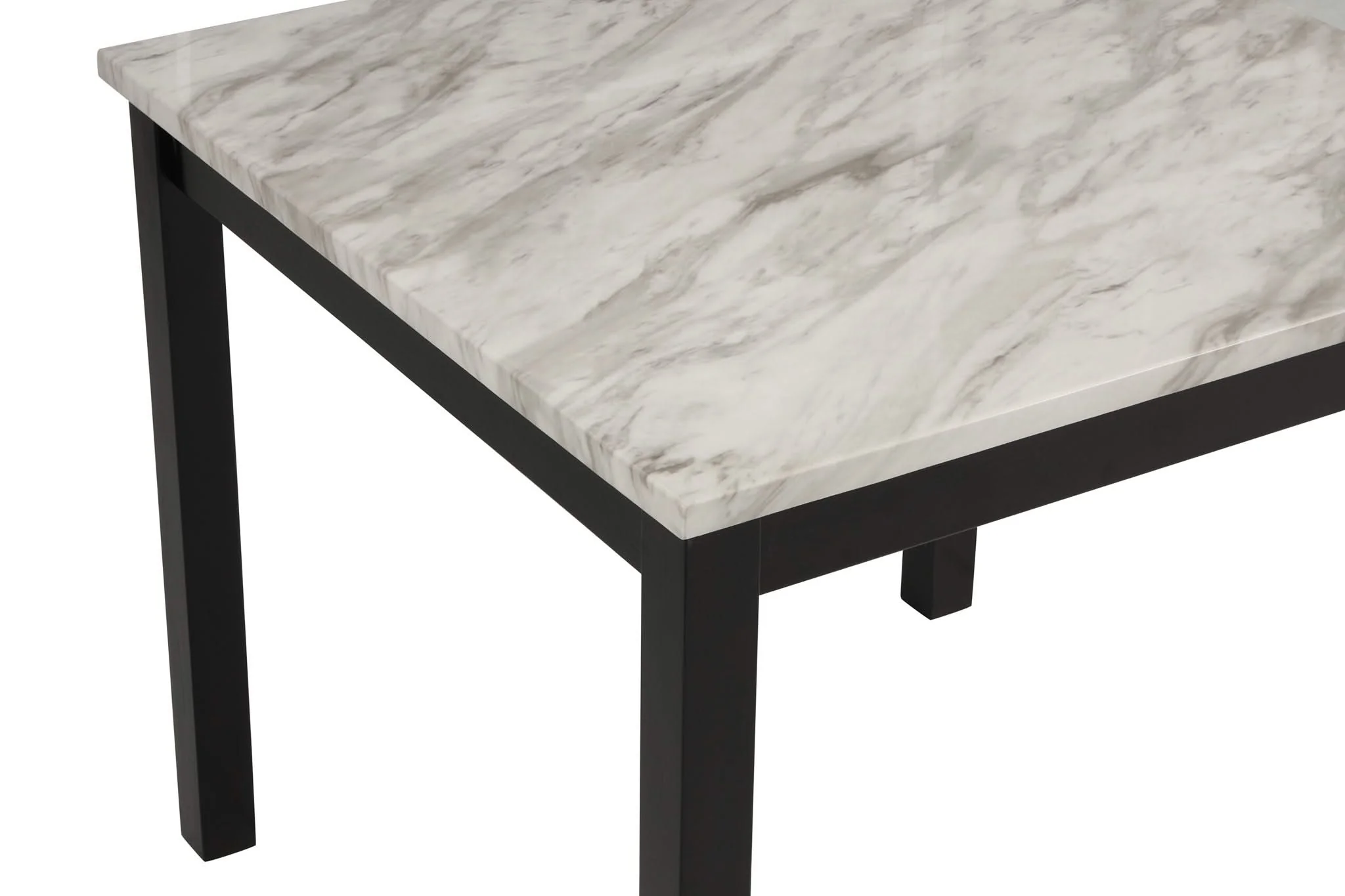 Lennon - 5 Piece Counter Height Table Set - Black / White - Image 3