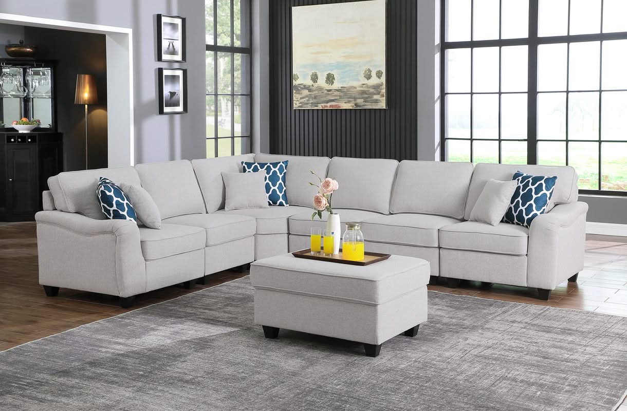 Leo - Comfor Modular Sofa And Ottoman - Image 2